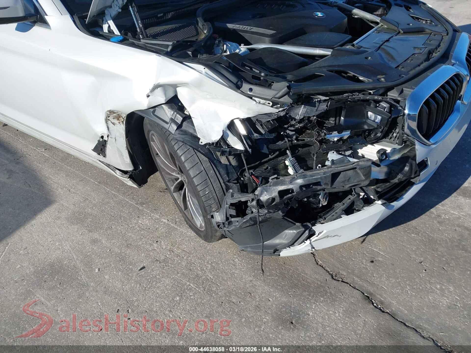 2022 BMW 530 VIN WBA53BH05NWX51805, rear passenger side
