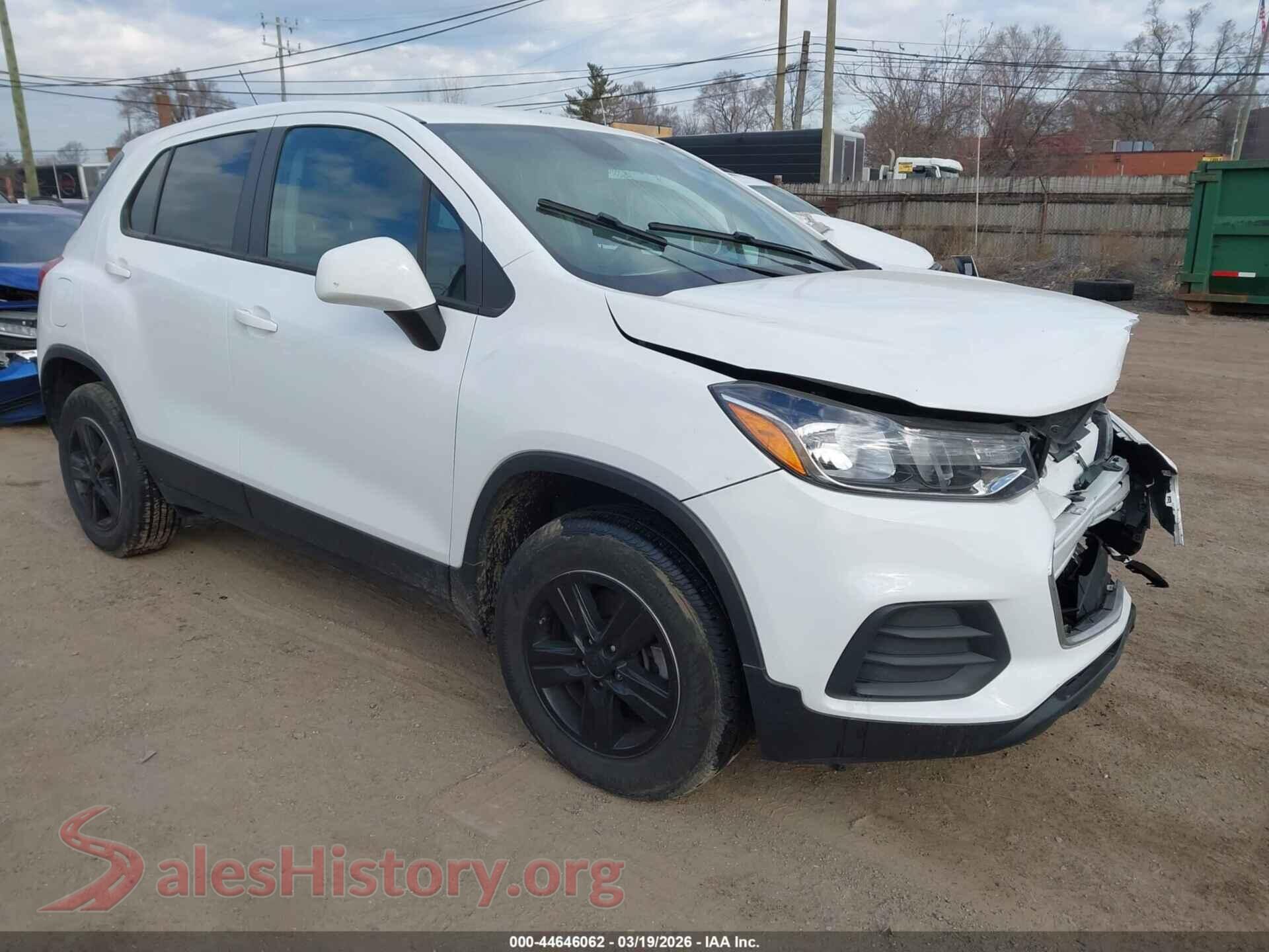 2022 CHEVROLET TRAX VIN KL7CJNSMXNB515457, auction photo