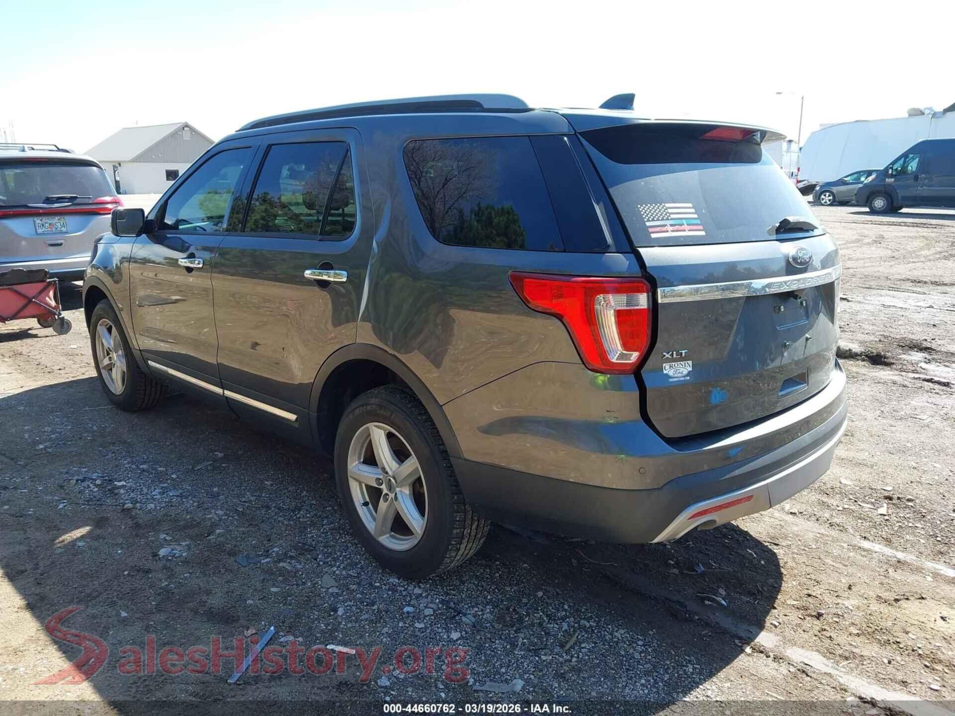 2017 FORD EXPLORER VIN 1FM5K8D87HGD38329, driver side view