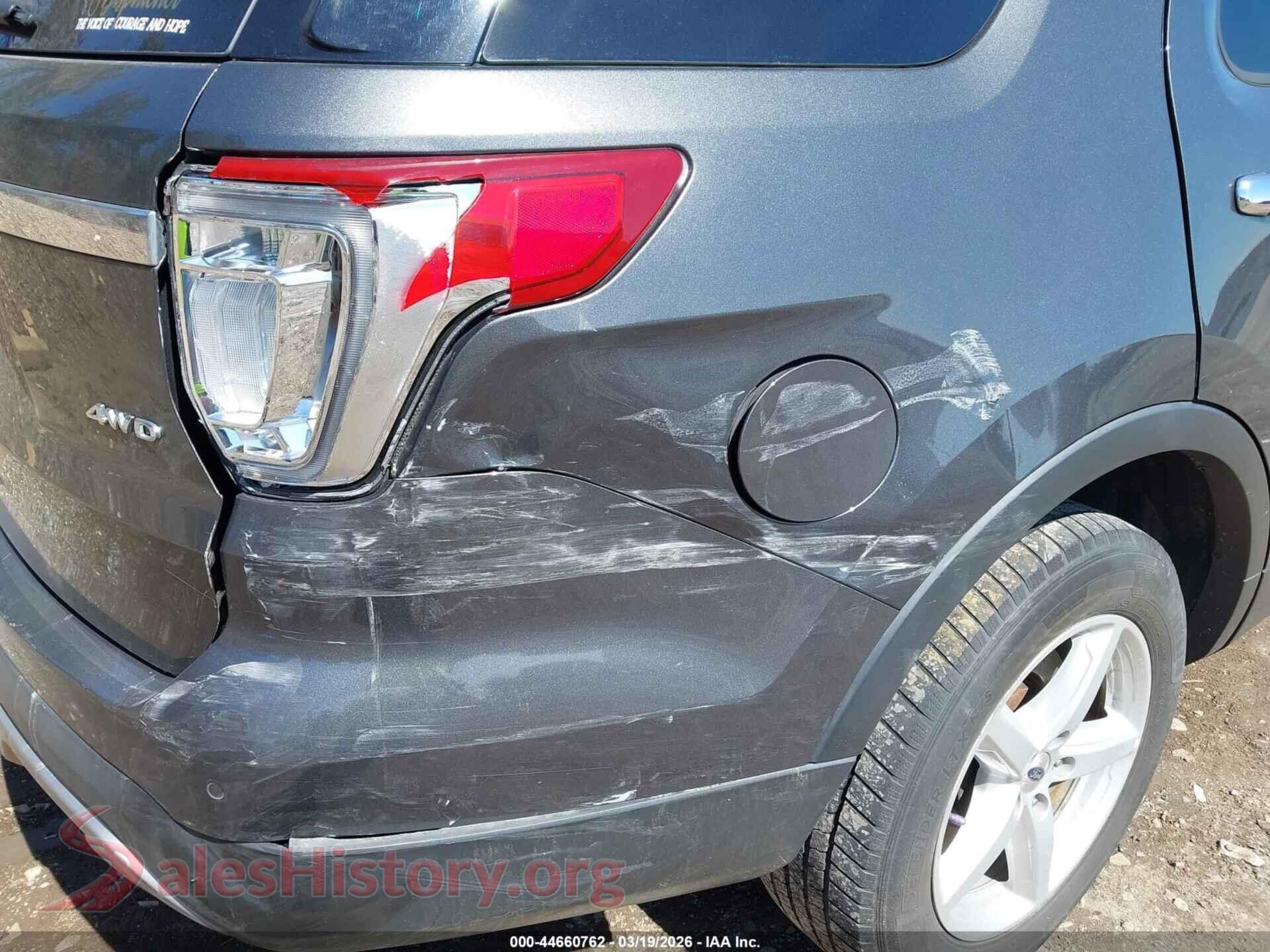 2017 FORD EXPLORER VIN 1FM5K8D87HGD38329, rear passenger side