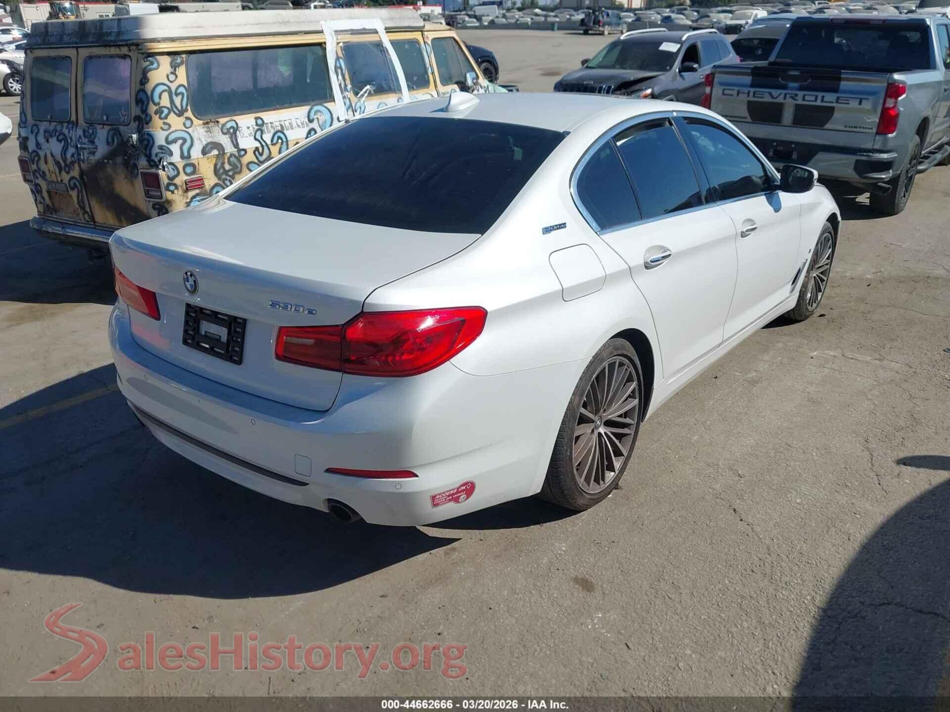 2018 BMW 530E VIN WBAJA9C5XJB252080, rear driver side