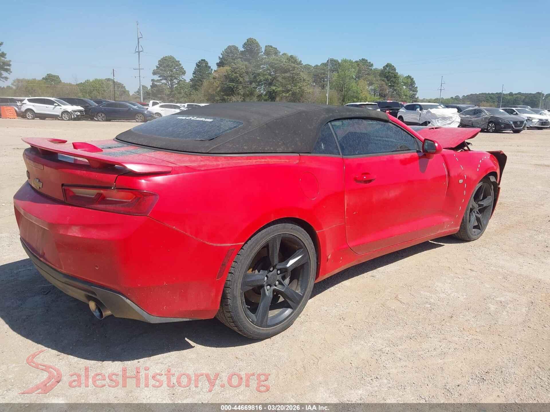 2017 CHEVROLET CAMARO VIN 1G1FH3D7XH0136099, rear driver side