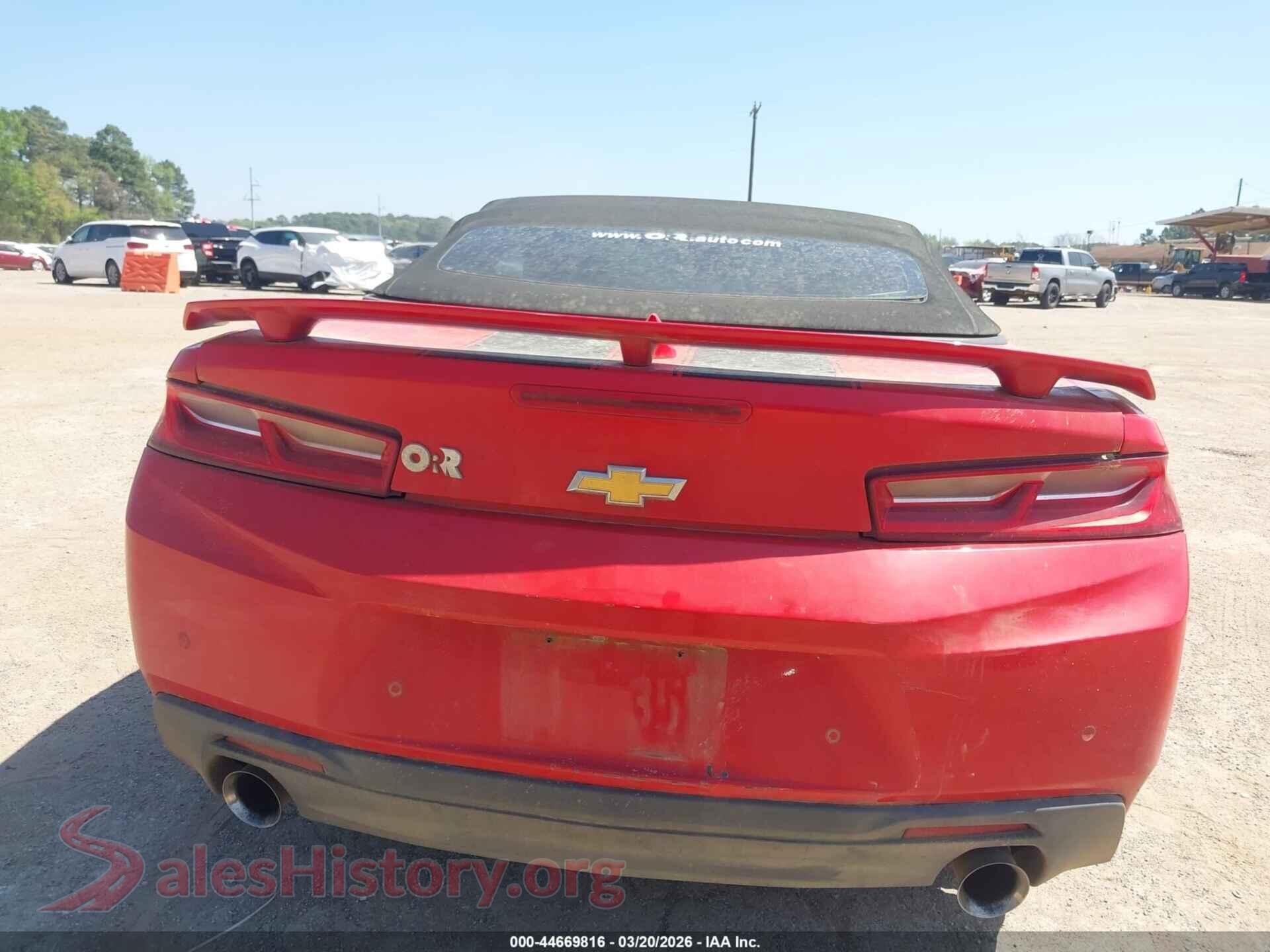 2017 CHEVROLET CAMARO VIN 1G1FH3D7XH0136099, auction photo 16
