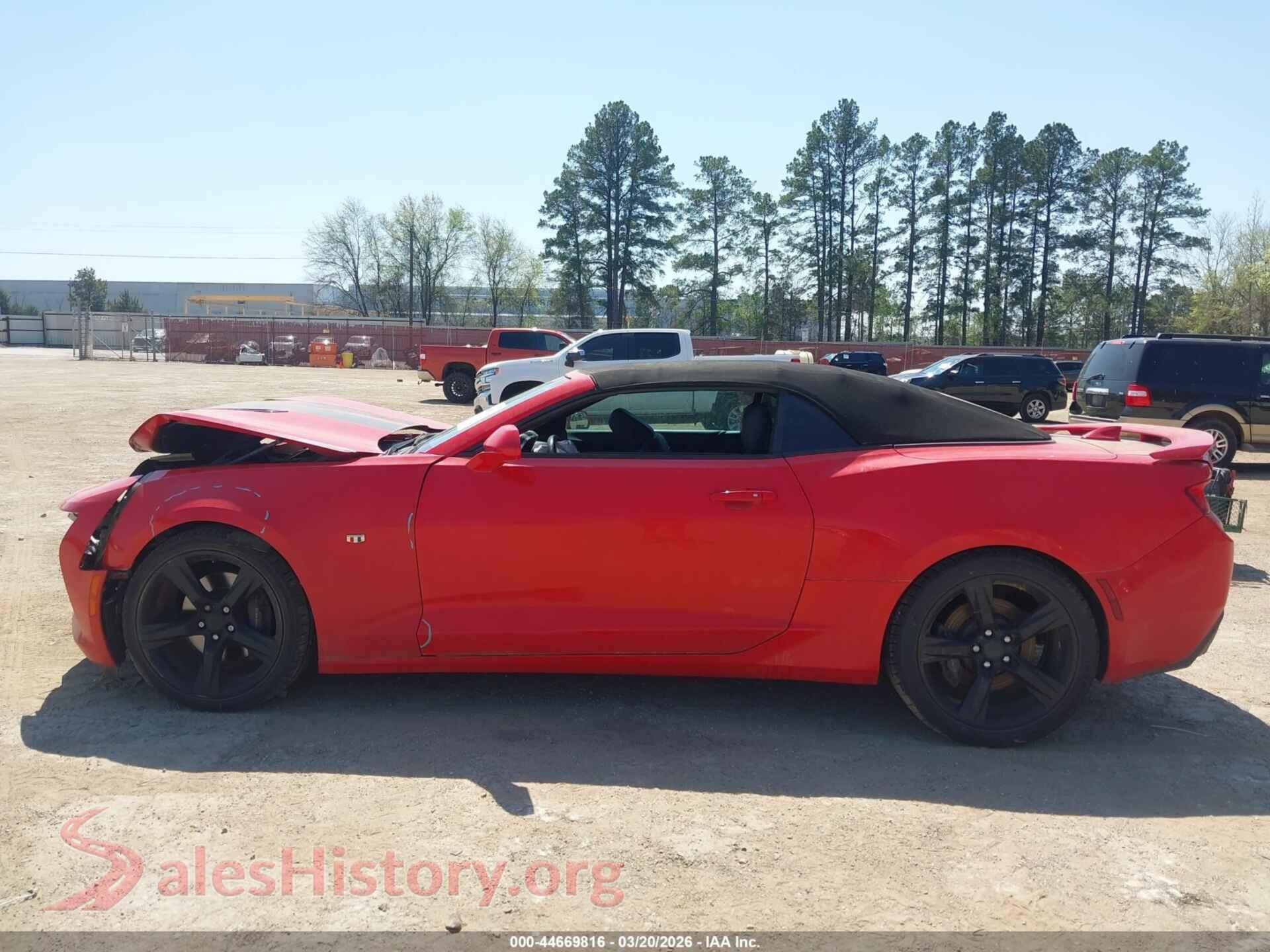 2017 CHEVROLET CAMARO VIN 1G1FH3D7XH0136099, auction photo 14