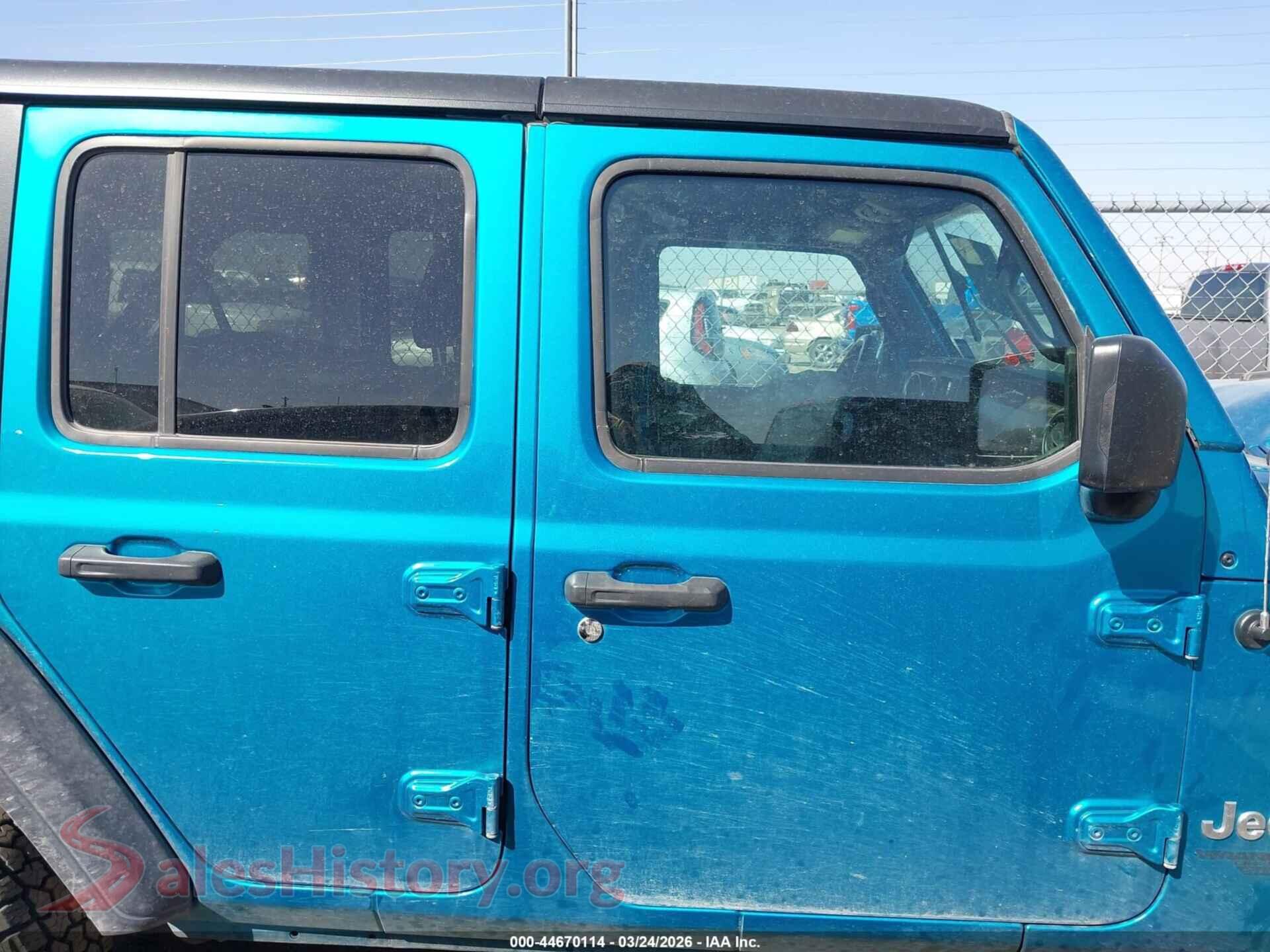 2020 JEEP WRANGLER UNLIMITED VIN 1C4HJXDN7LW155113, auction photo 13