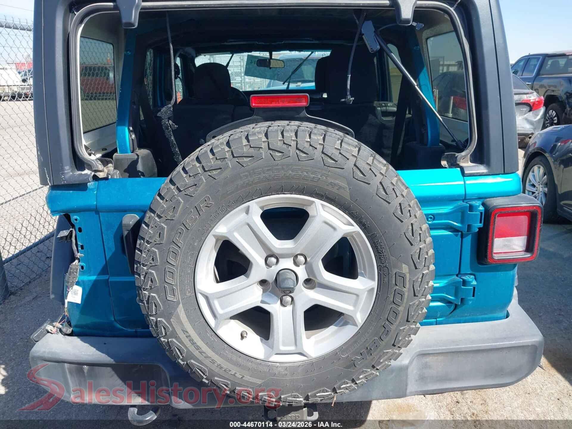 2020 JEEP WRANGLER UNLIMITED VIN 1C4HJXDN7LW155113, auction photo 16