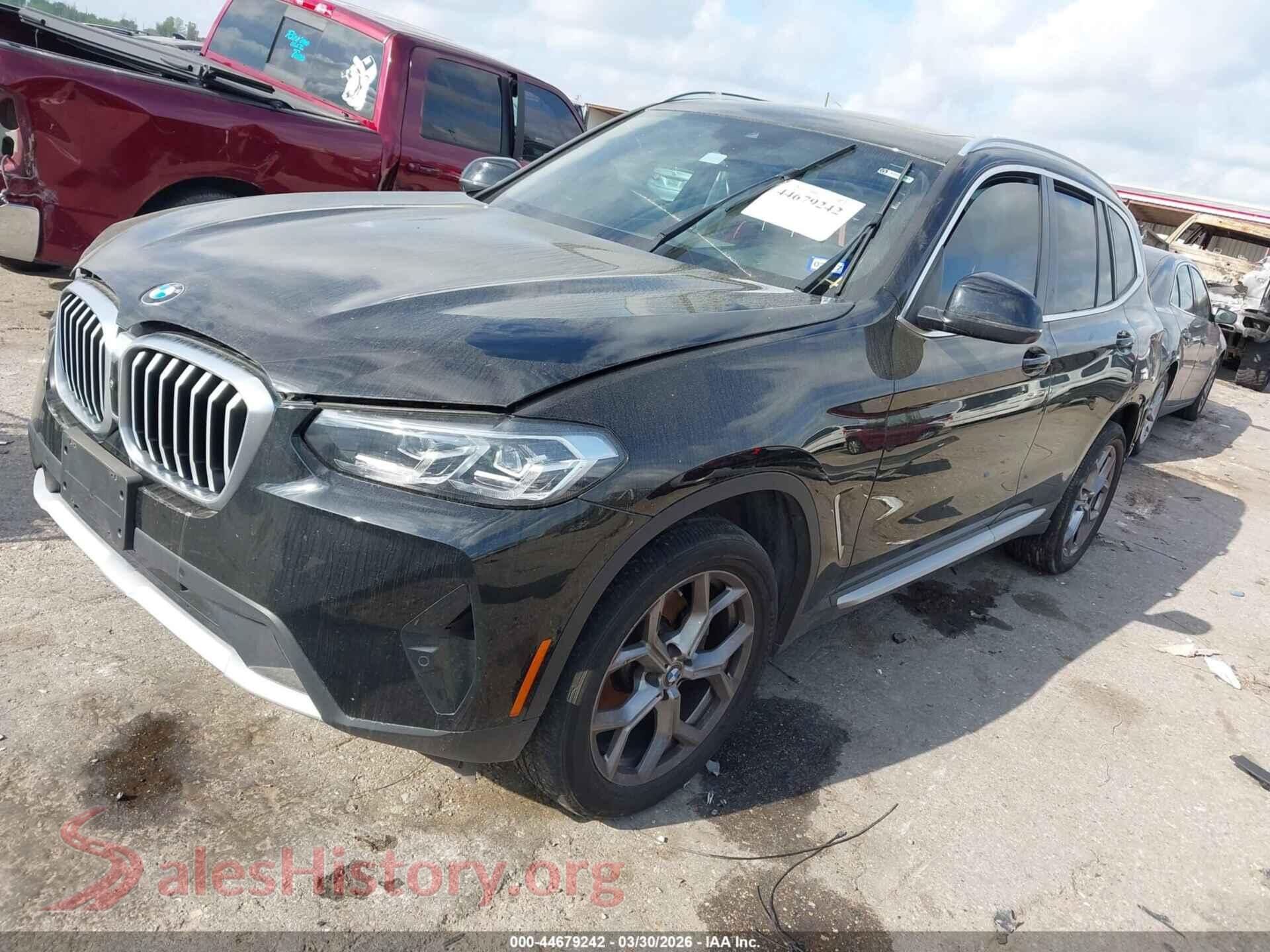 2024 BMW X3 VIN 5UX43DP00R9X38779, front view