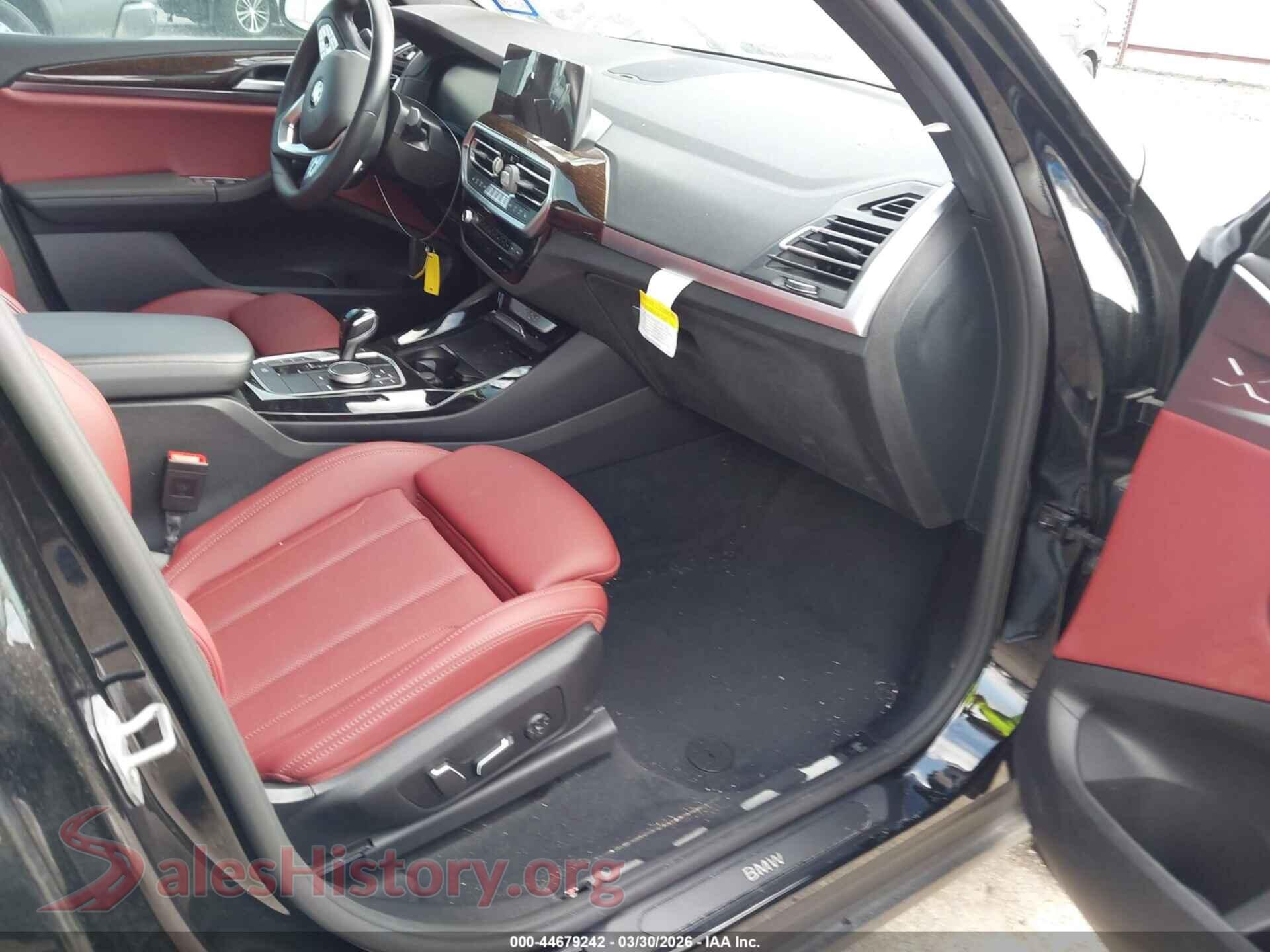 2024 BMW X3 VIN 5UX43DP00R9X38779, rear view