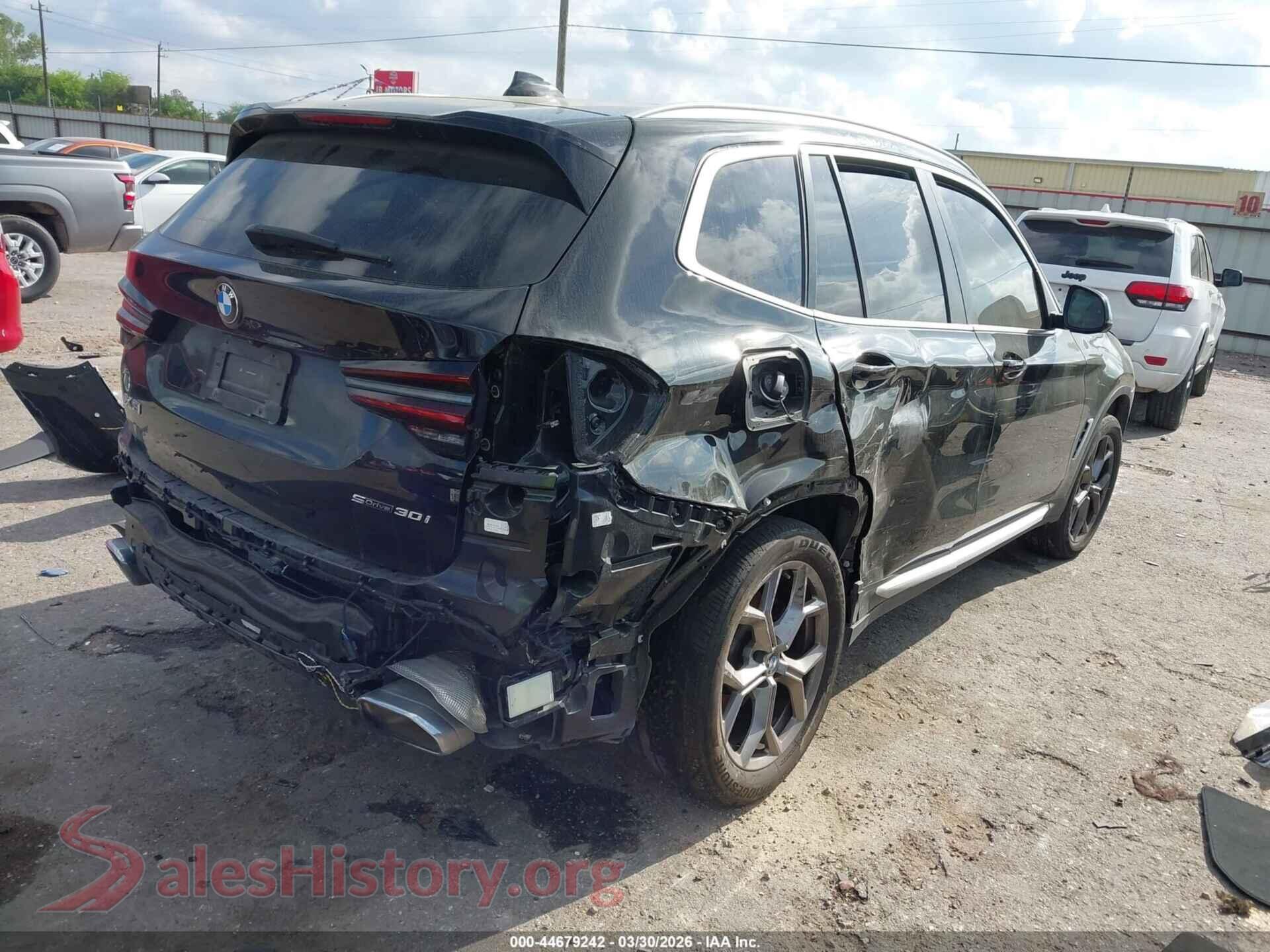 2024 BMW X3 VIN 5UX43DP00R9X38779, rear driver side