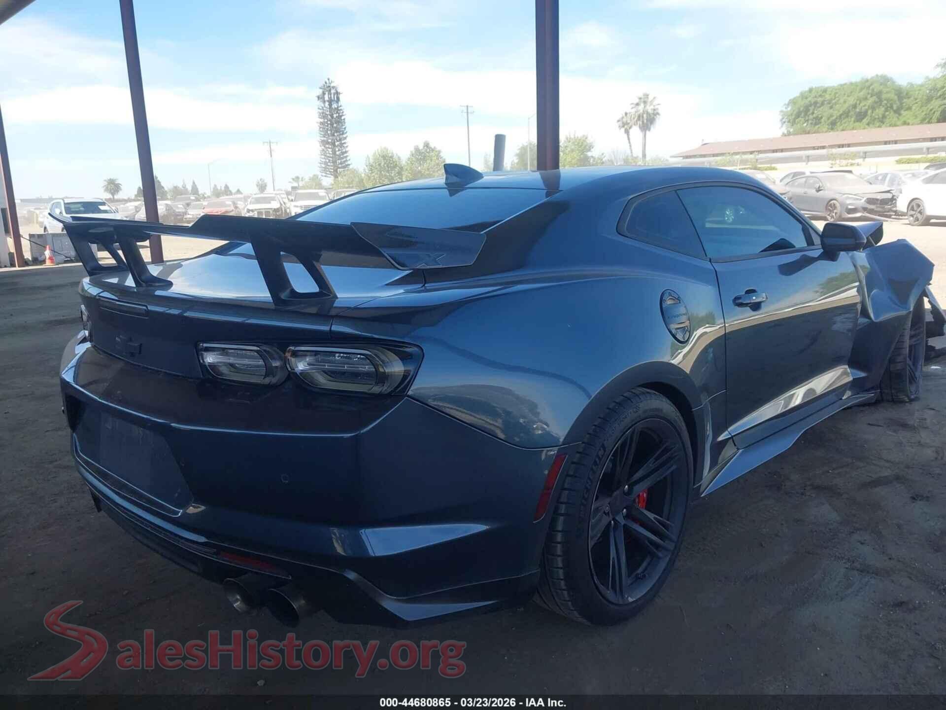 2019 CHEVROLET CAMARO VIN 1G1FK1R64K0136595, rear driver side