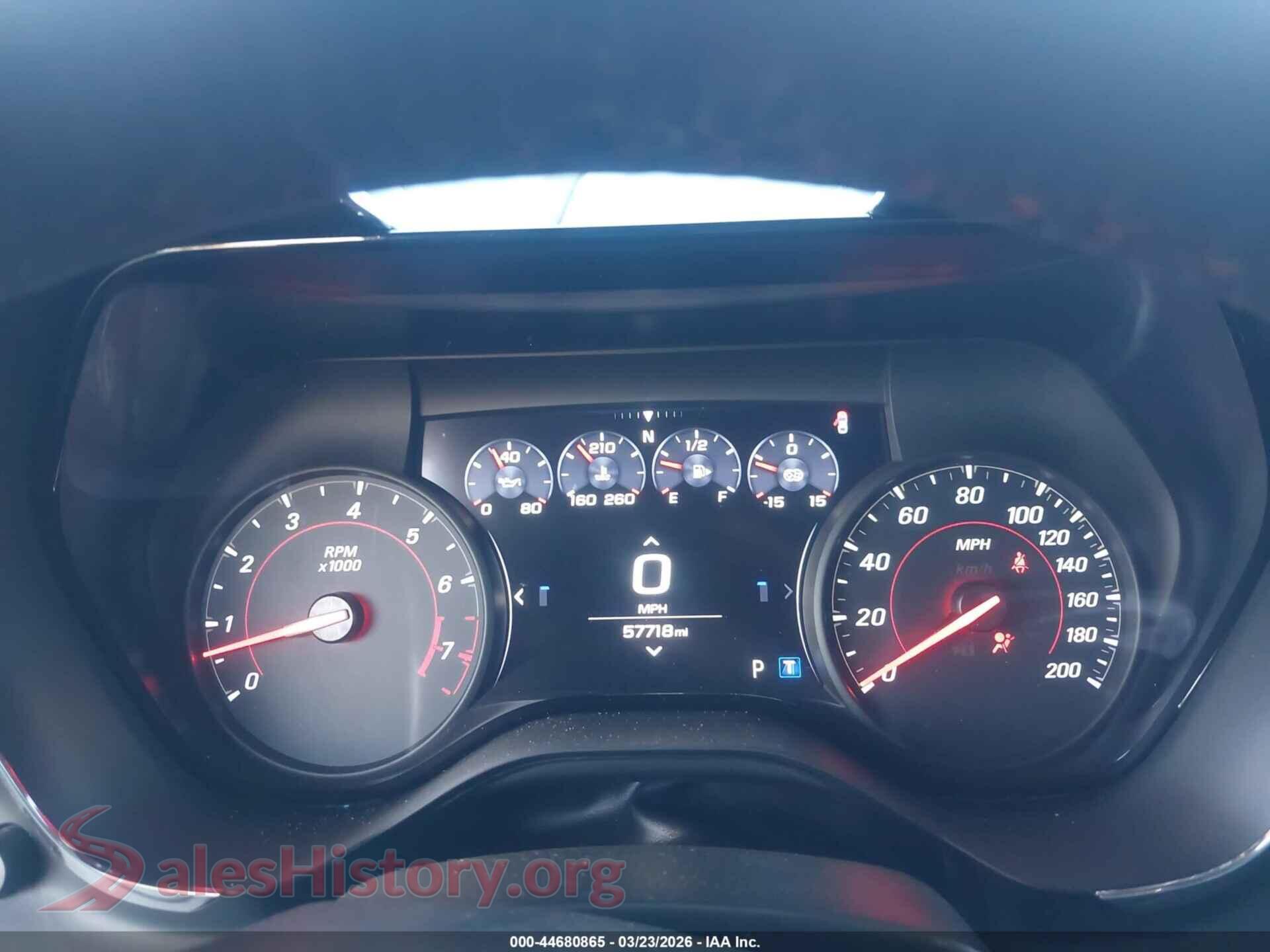 2019 CHEVROLET CAMARO VIN 1G1FK1R64K0136595, passenger side view