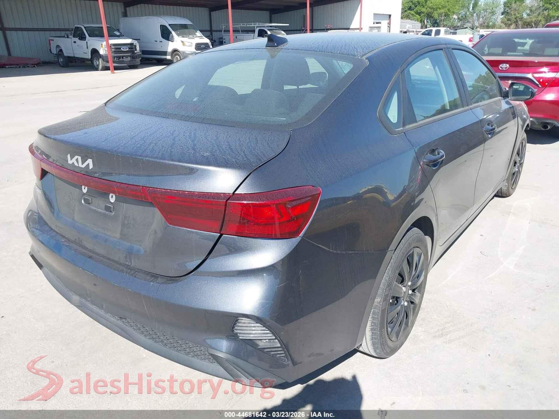 2023 KIA FORTE VIN 3KPF24AD2PE621478, rear driver side