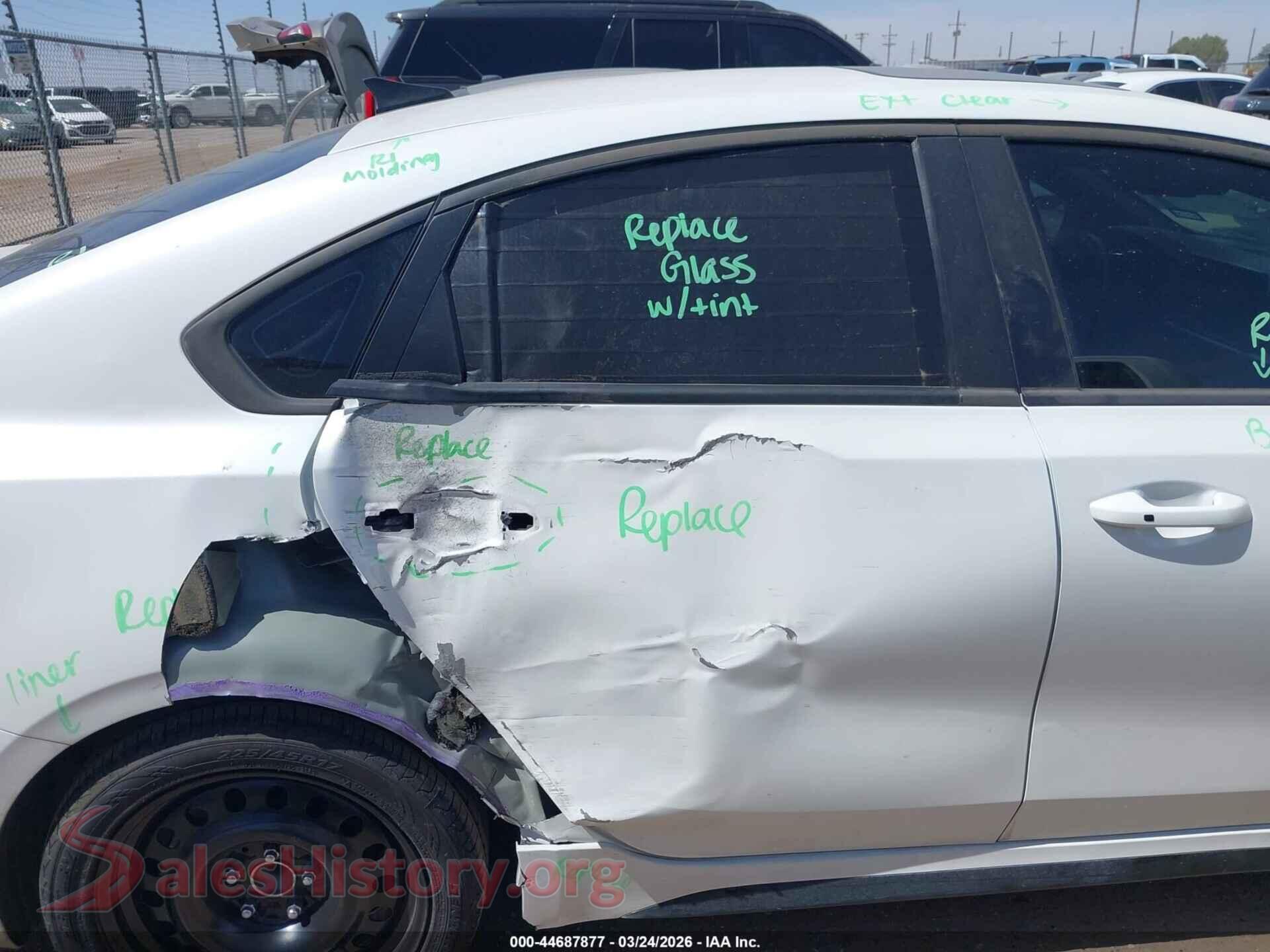 2024 KIA FORTE VIN 3KPF54AD2RE820086, rear passenger side