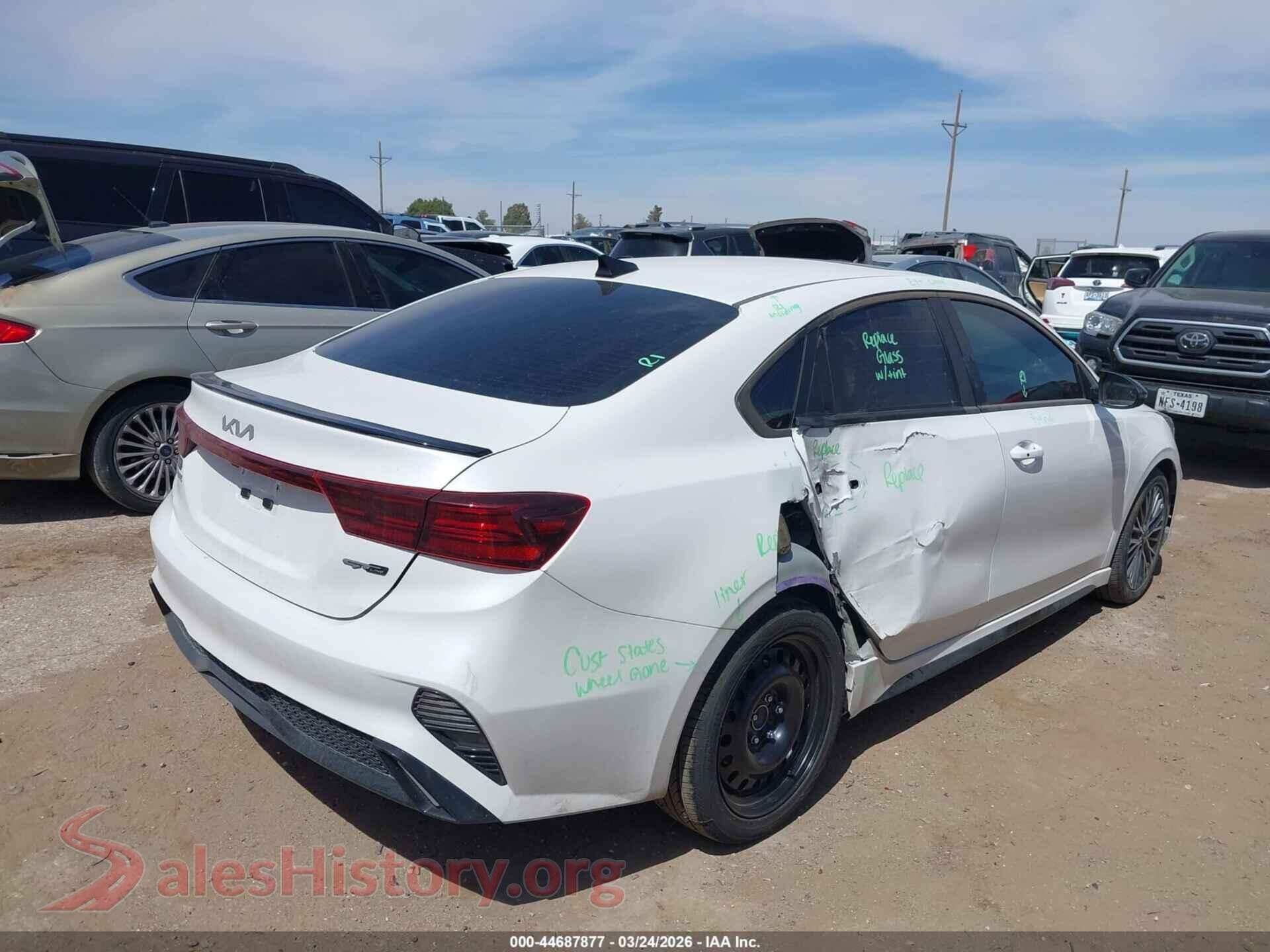2024 KIA FORTE VIN 3KPF54AD2RE820086, rear driver side