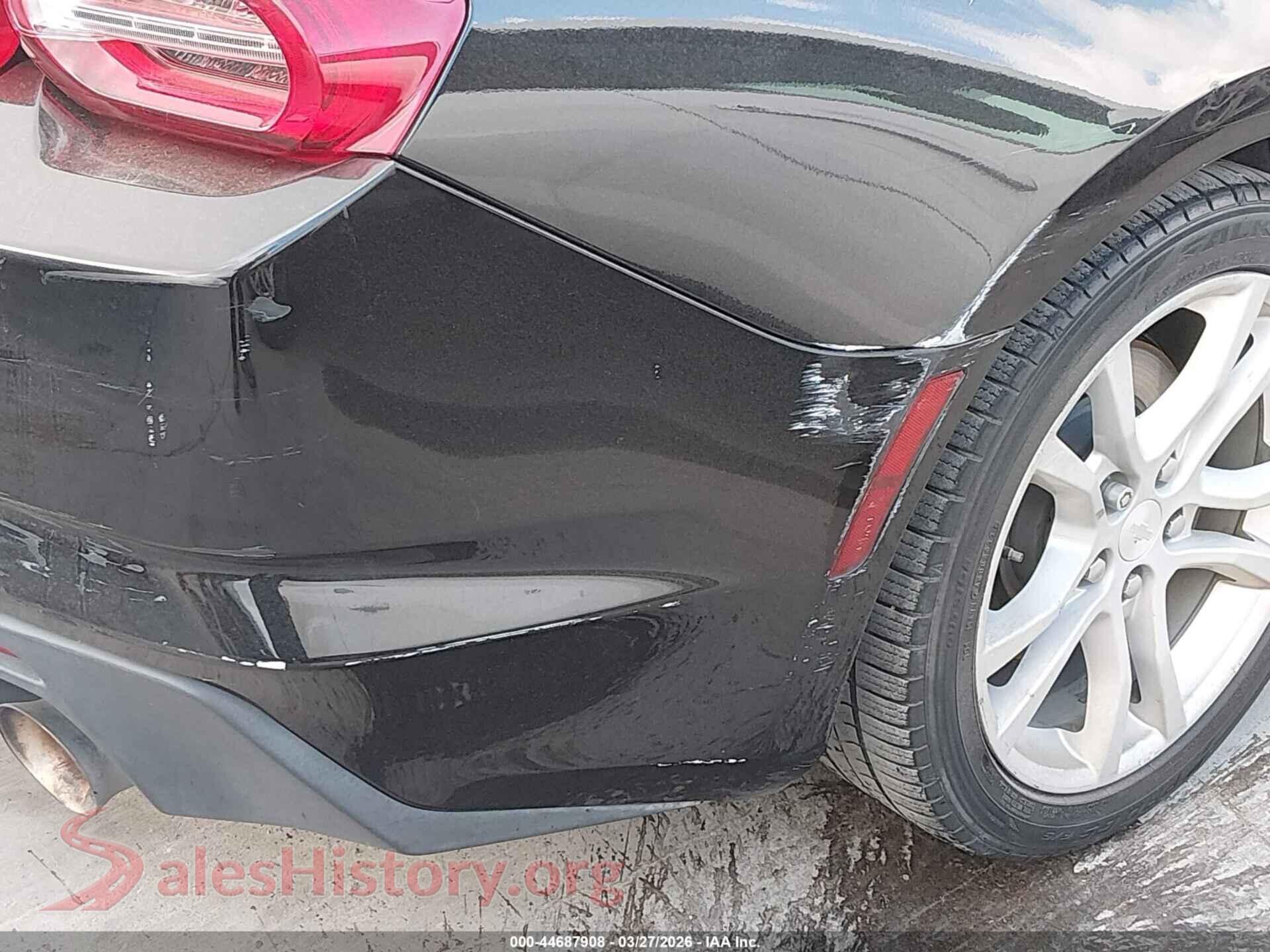 2021 CHEVROLET CAMARO VIN 1G1FB1RX2M0124831, rear passenger side