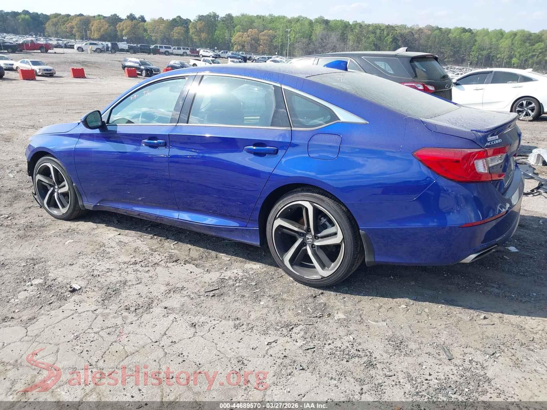 2020 HONDA ACCORD VIN 1HGCV1F35LA127185, driver side view