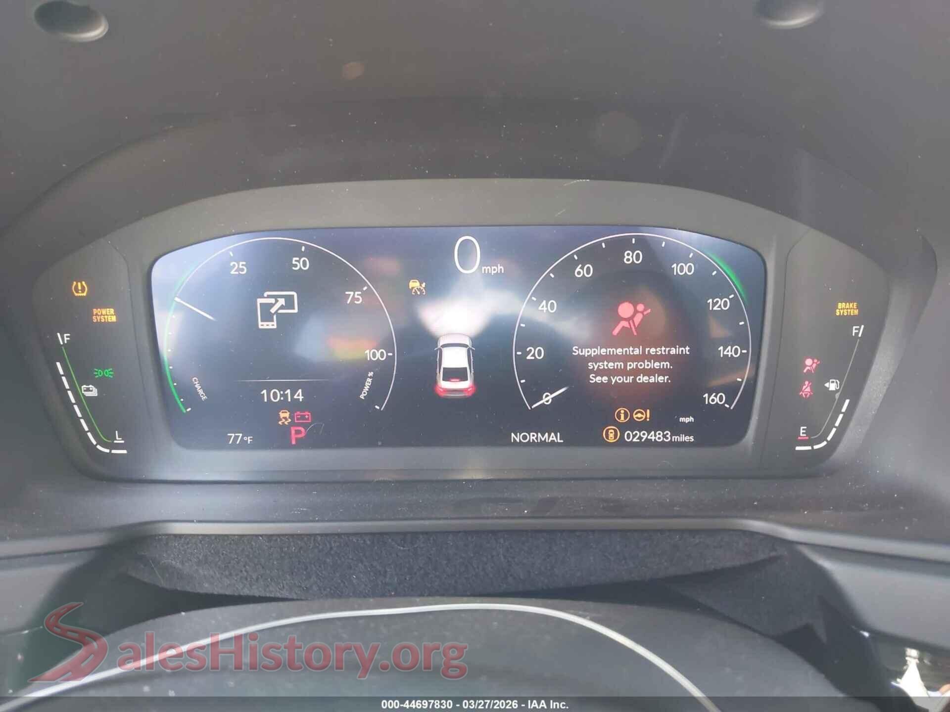 2024 HONDA ACCORD HYBRID VIN 1HGCY2F5XRA029101, passenger side view