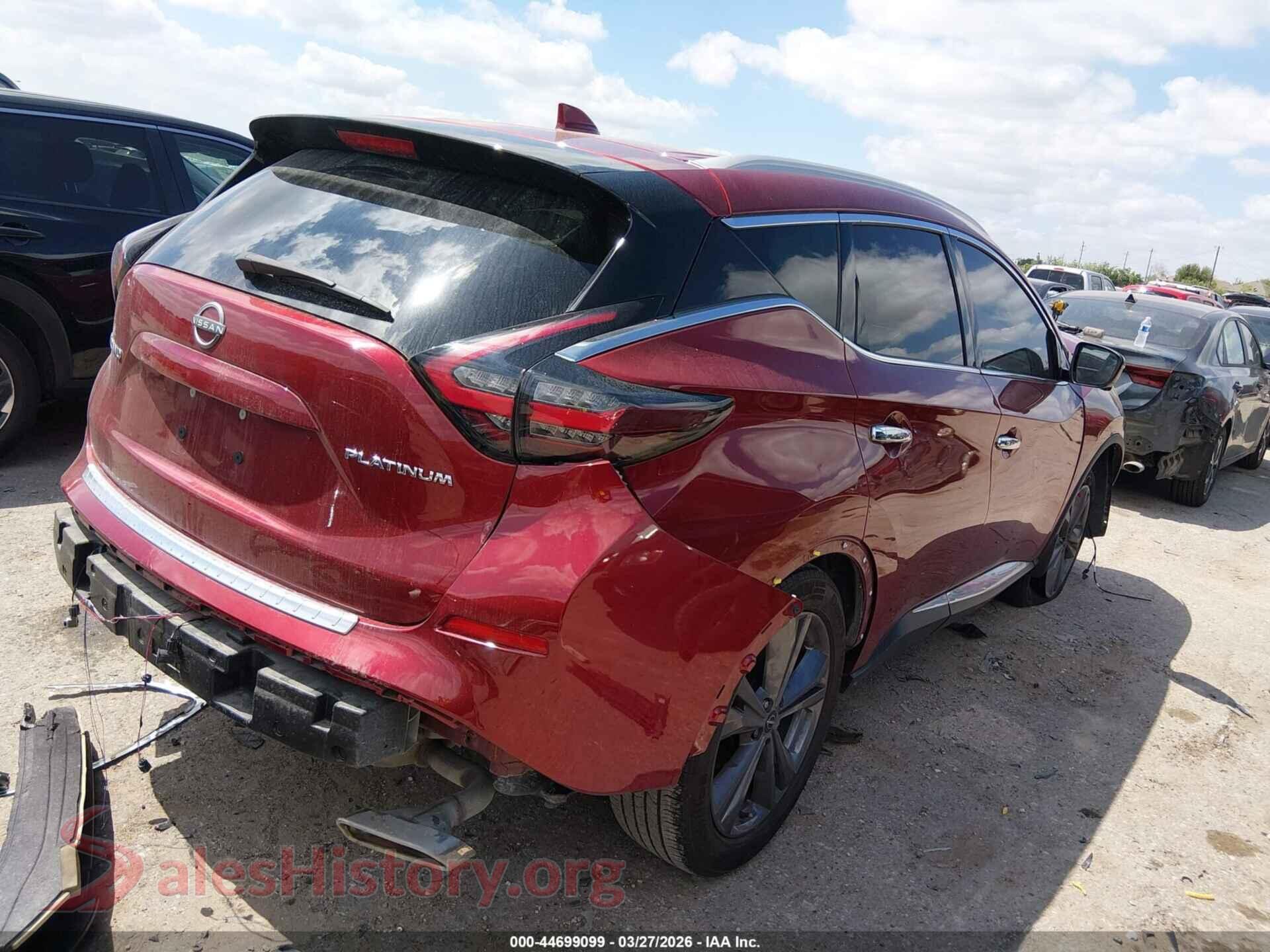 2024 NISSAN MURANO VIN 5N1AZ2DJ7RC127778, rear driver side