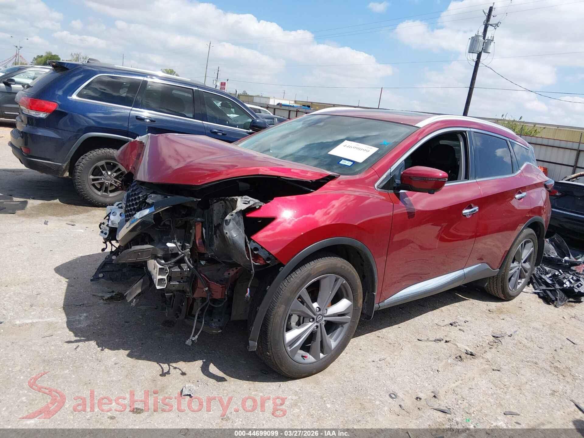 2024 NISSAN MURANO VIN 5N1AZ2DJ7RC127778, front view