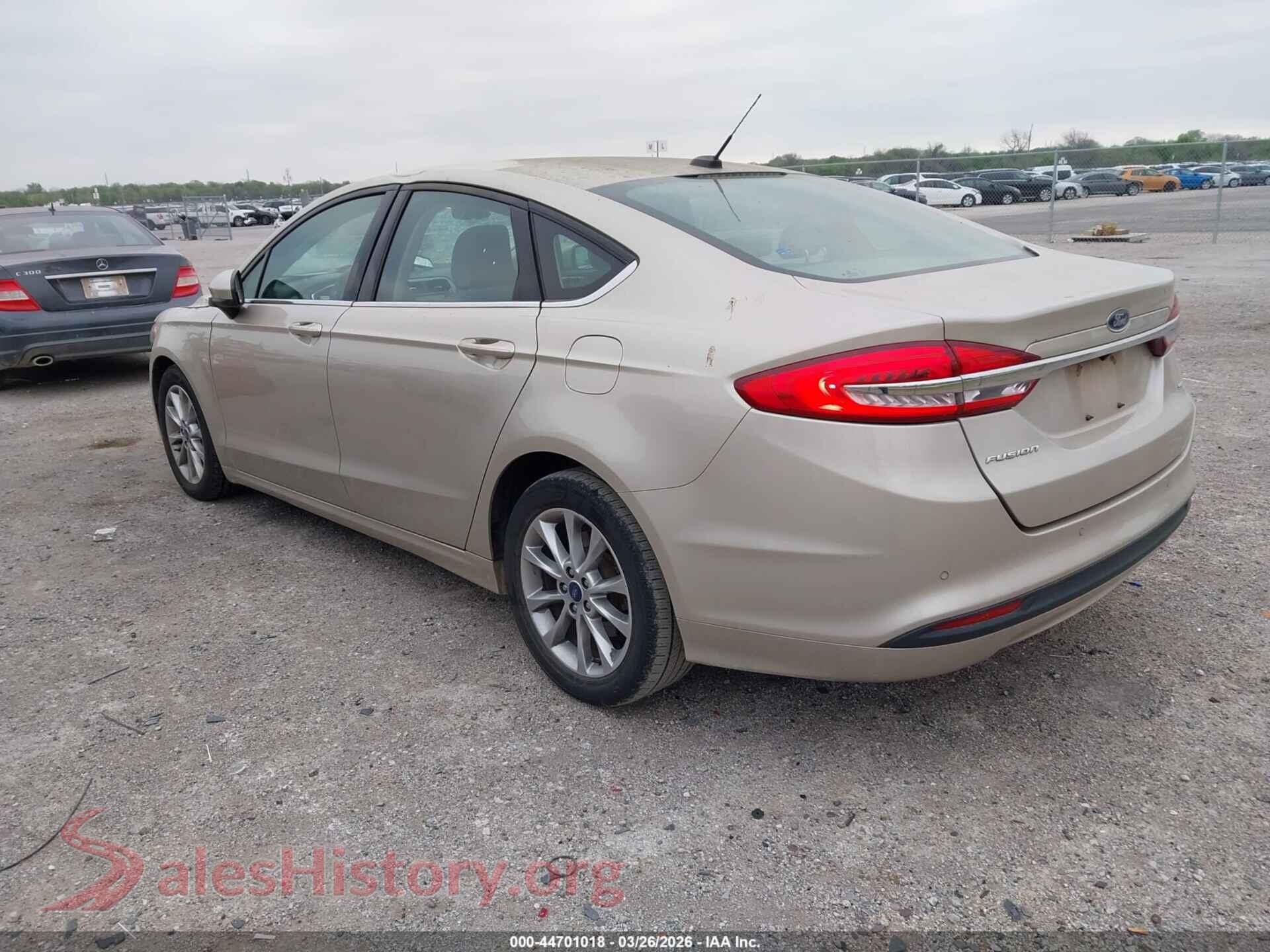 2017 FORD FUSION VIN 3FA6P0H72HR407035, driver side view