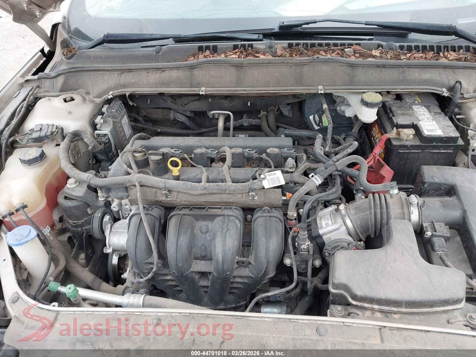 2017 FORD FUSION VIN 3FA6P0H72HR407035, interior dashboard