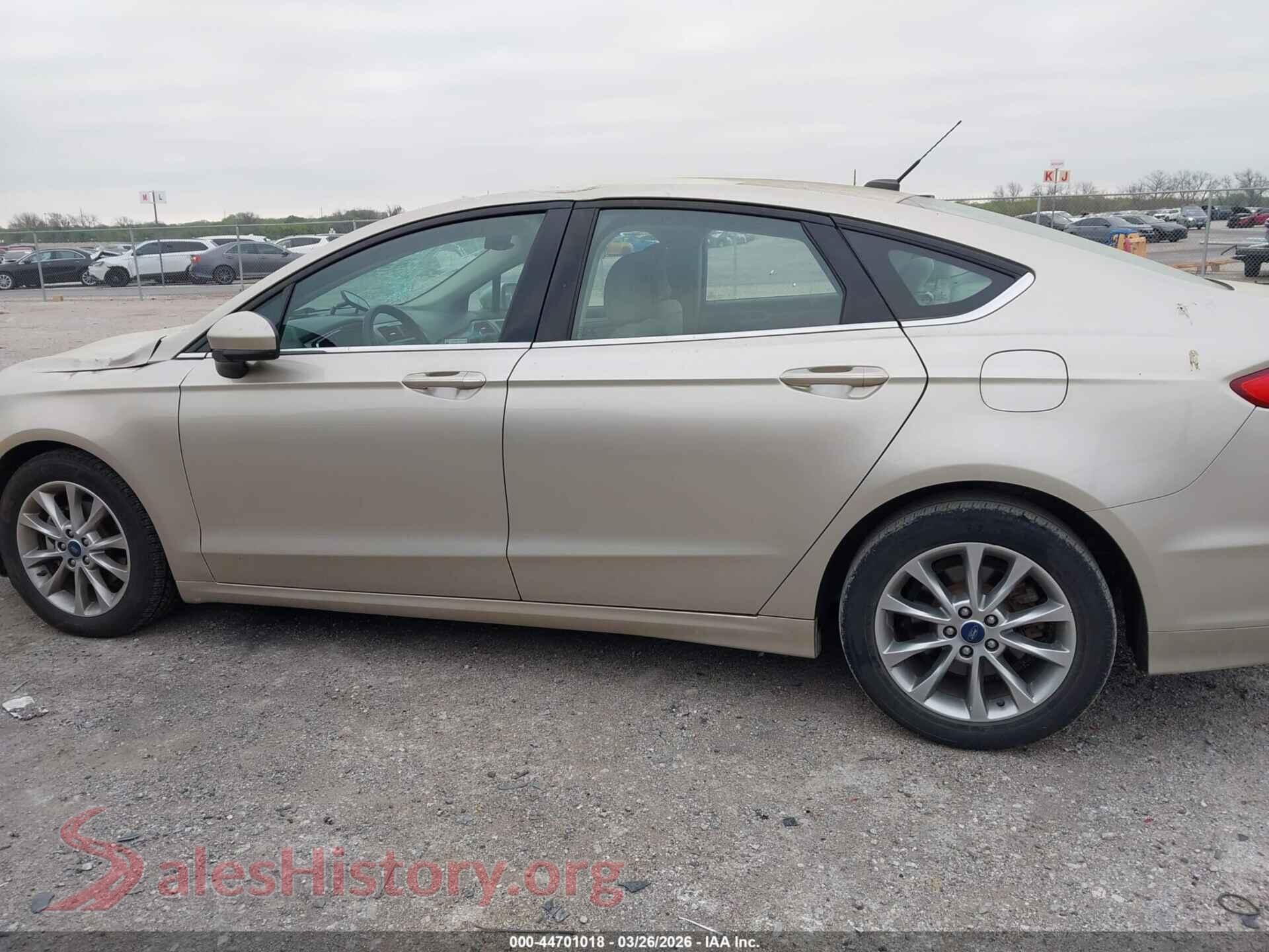 2017 FORD FUSION VIN 3FA6P0H72HR407035, auction photo 14
