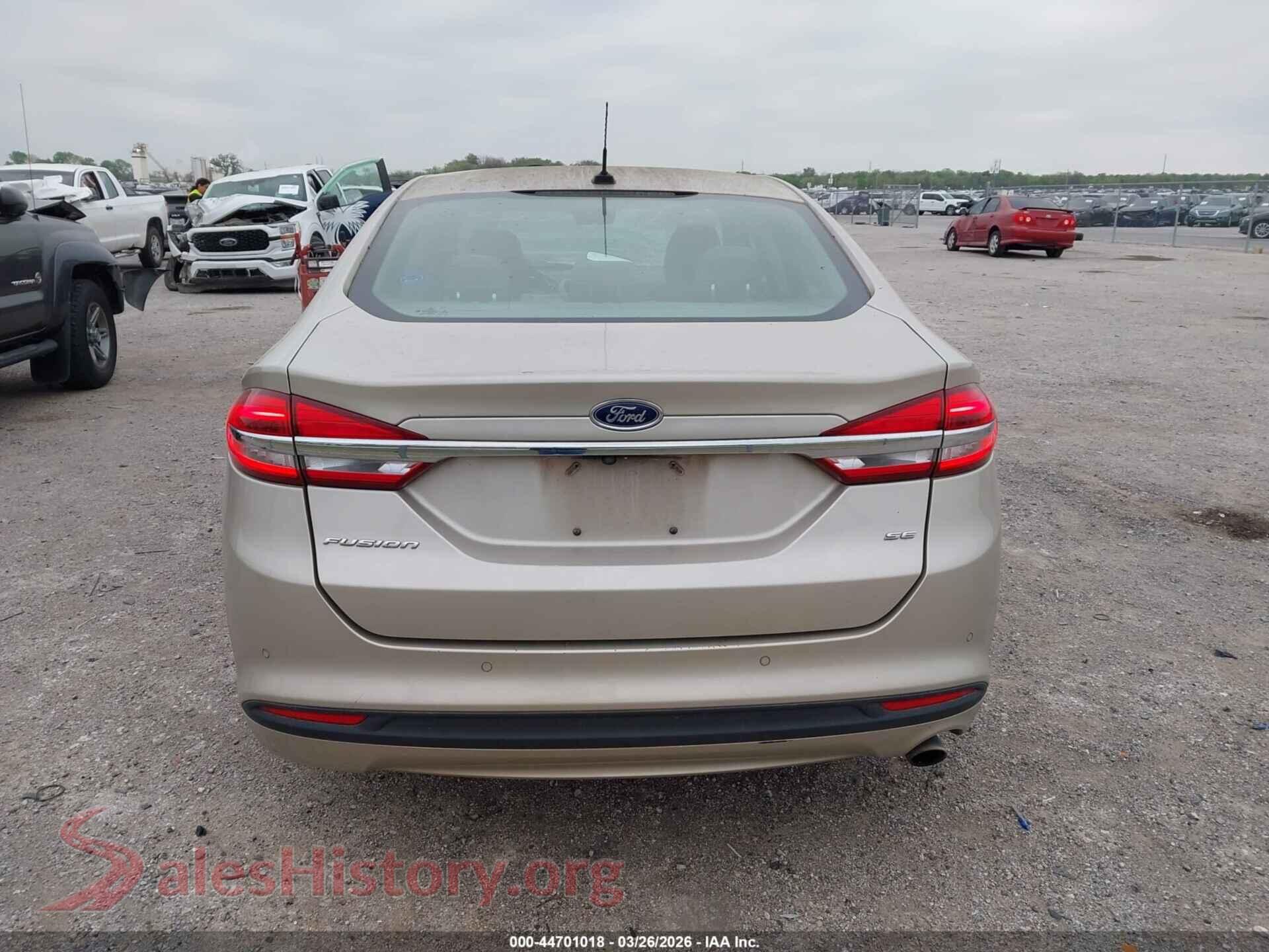 2017 FORD FUSION VIN 3FA6P0H72HR407035, auction photo 16