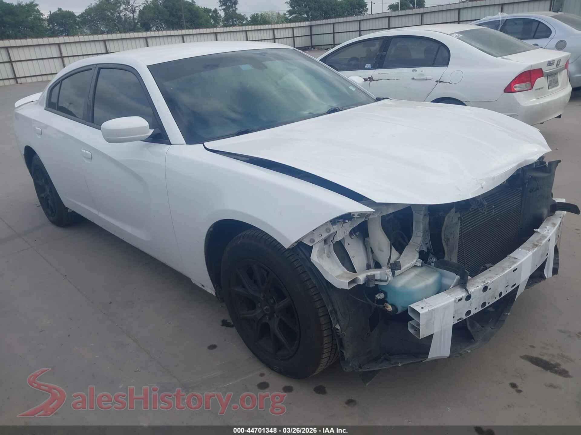 2020 DODGE CHARGER VIN 2C3CDXBGXLH117125, auction photo