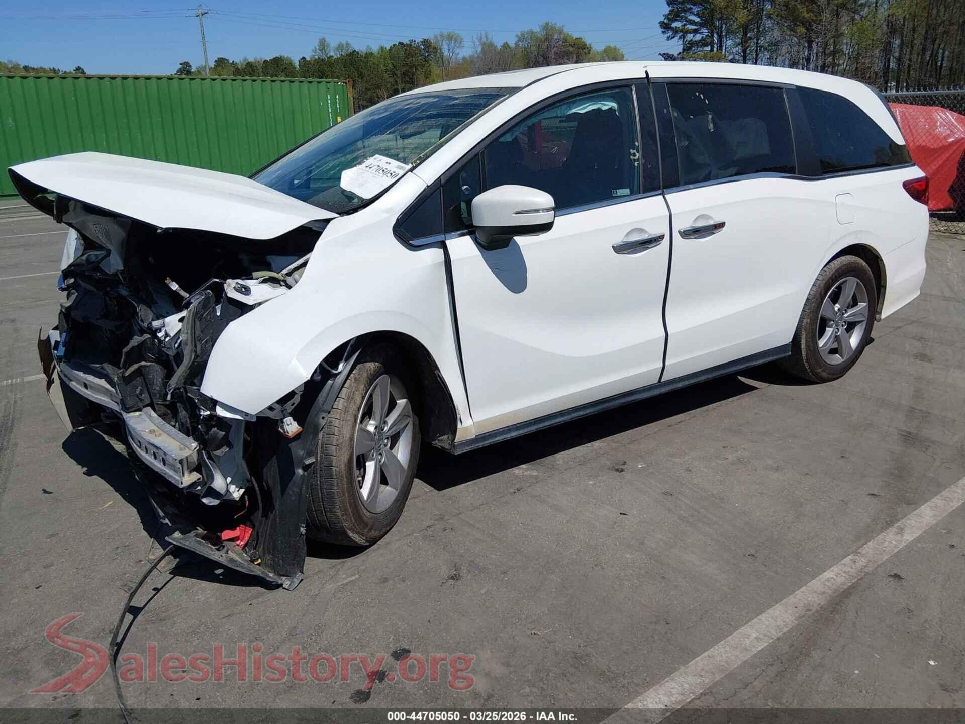 2020 HONDA ODYSSEY VIN 5FNRL6H70LB074768, front view