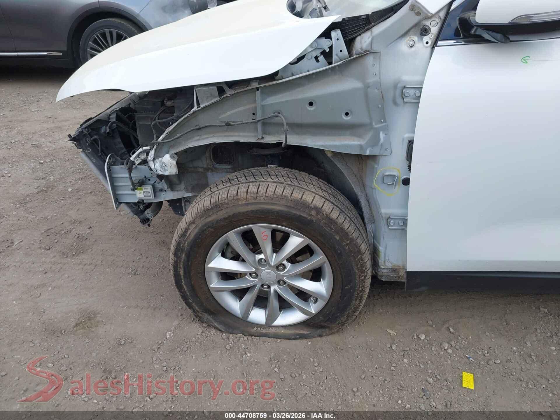 2017 KIA SORENTO VIN 5XYPG4A57HG207678, rear passenger side
