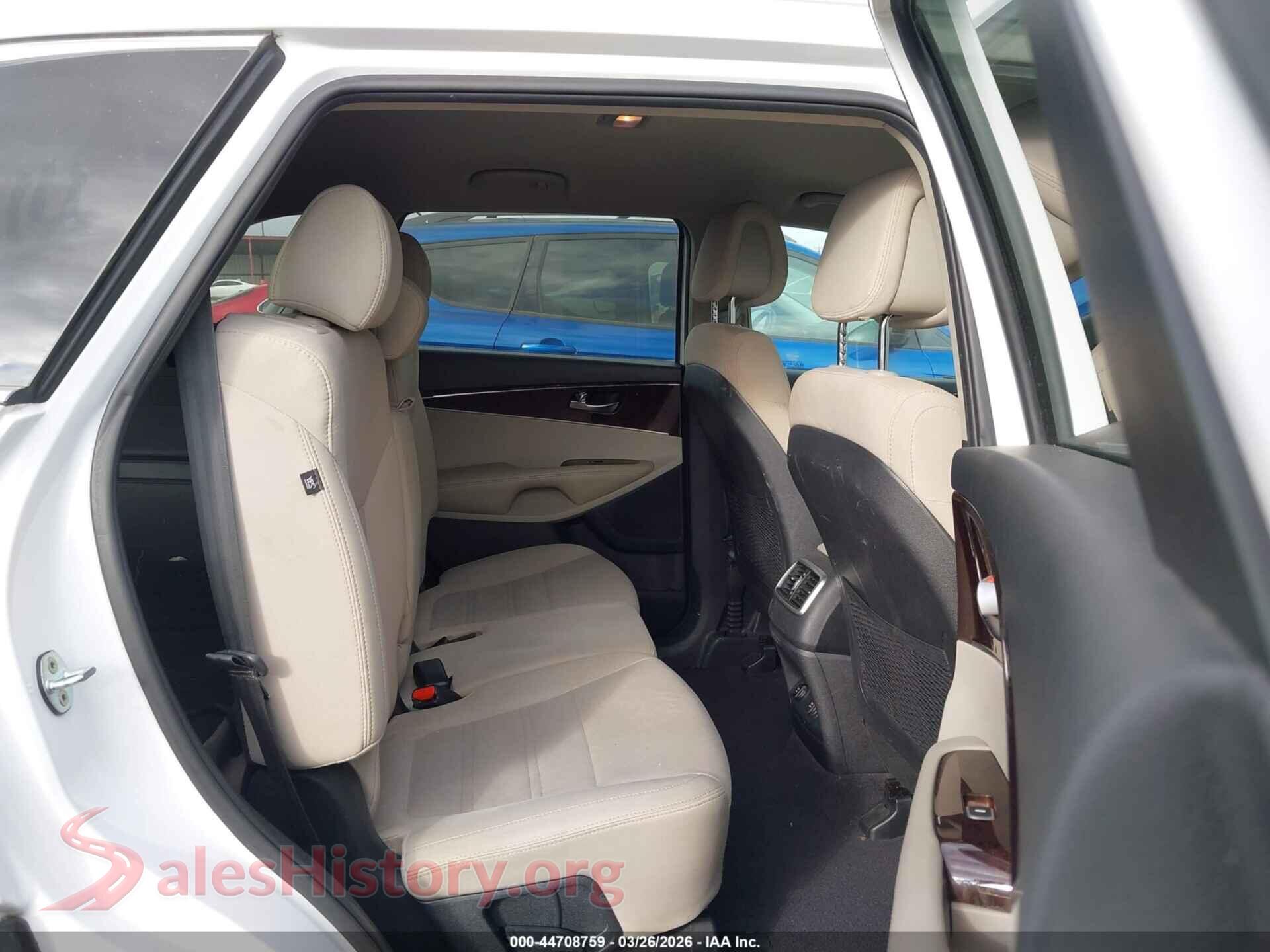 2017 KIA SORENTO VIN 5XYPG4A57HG207678, front passenger side