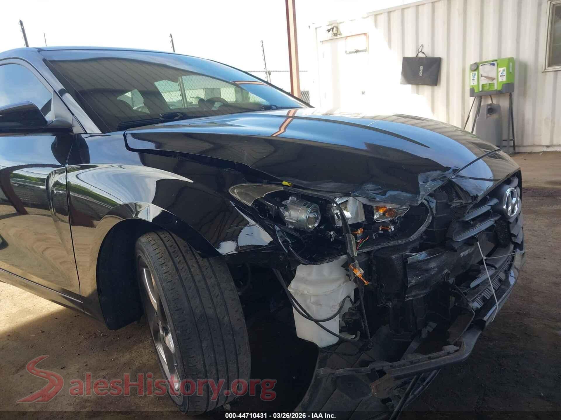 2020 HYUNDAI VELOSTER VIN KMHTG6AF0LU028663, rear passenger side