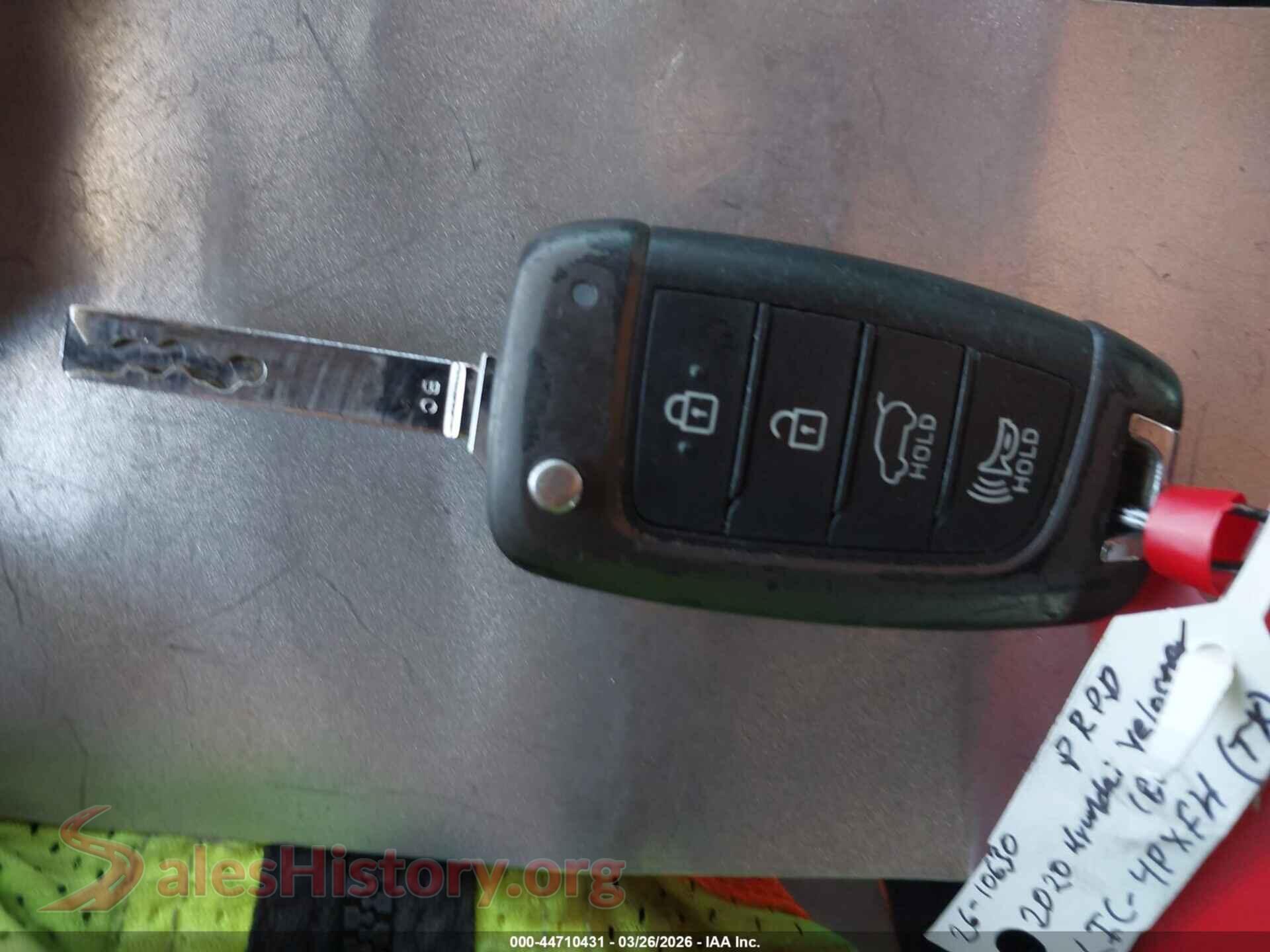 2020 HYUNDAI VELOSTER VIN KMHTG6AF0LU028663, odometer mileage