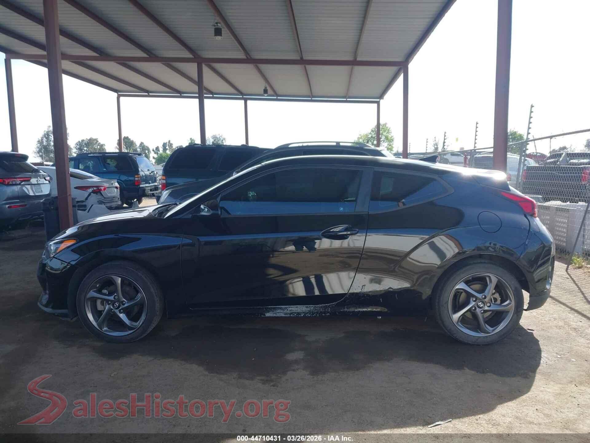 2020 HYUNDAI VELOSTER VIN KMHTG6AF0LU028663, auction photo 14