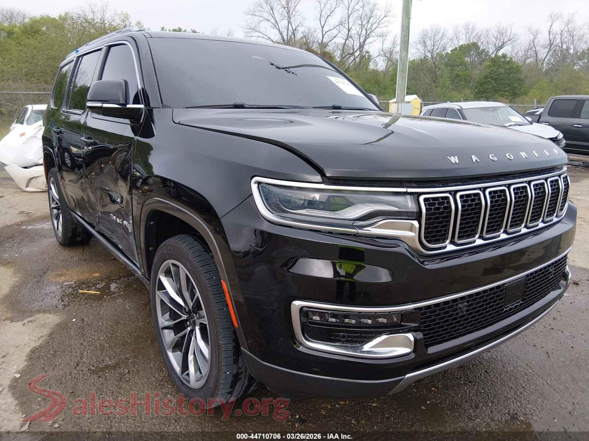 2022 JEEP WAGONEER VIN 1C4SJVDT4NS104509, auction photo