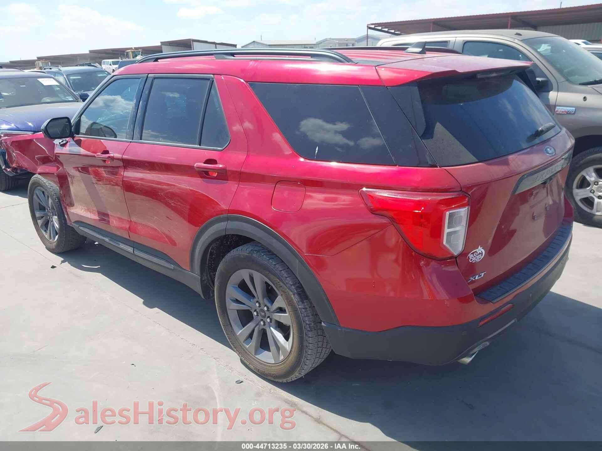 2022 FORD EXPLORER VIN 1FMSK7DH4NGB63899, driver side view