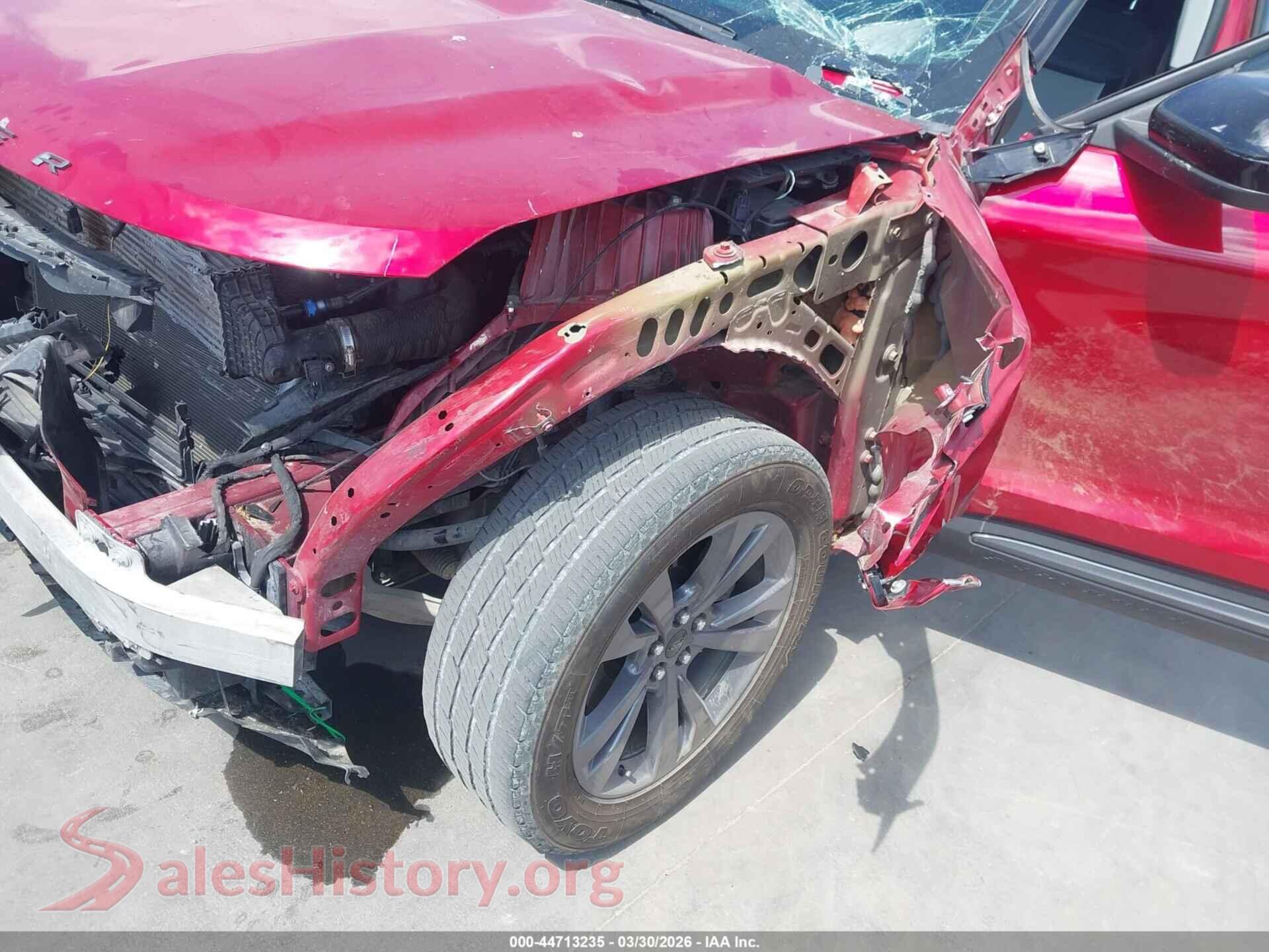 2022 FORD EXPLORER VIN 1FMSK7DH4NGB63899, rear passenger side