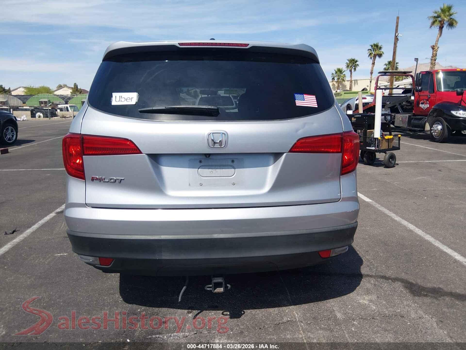 2018 HONDA PILOT VIN 5FNYF5H38JB009240, auction photo 15