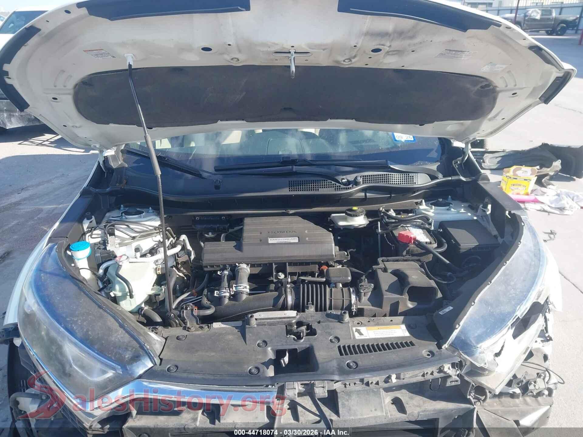 2018 HONDA CR-V VIN 2HKRW1H82JH522333, interior dashboard