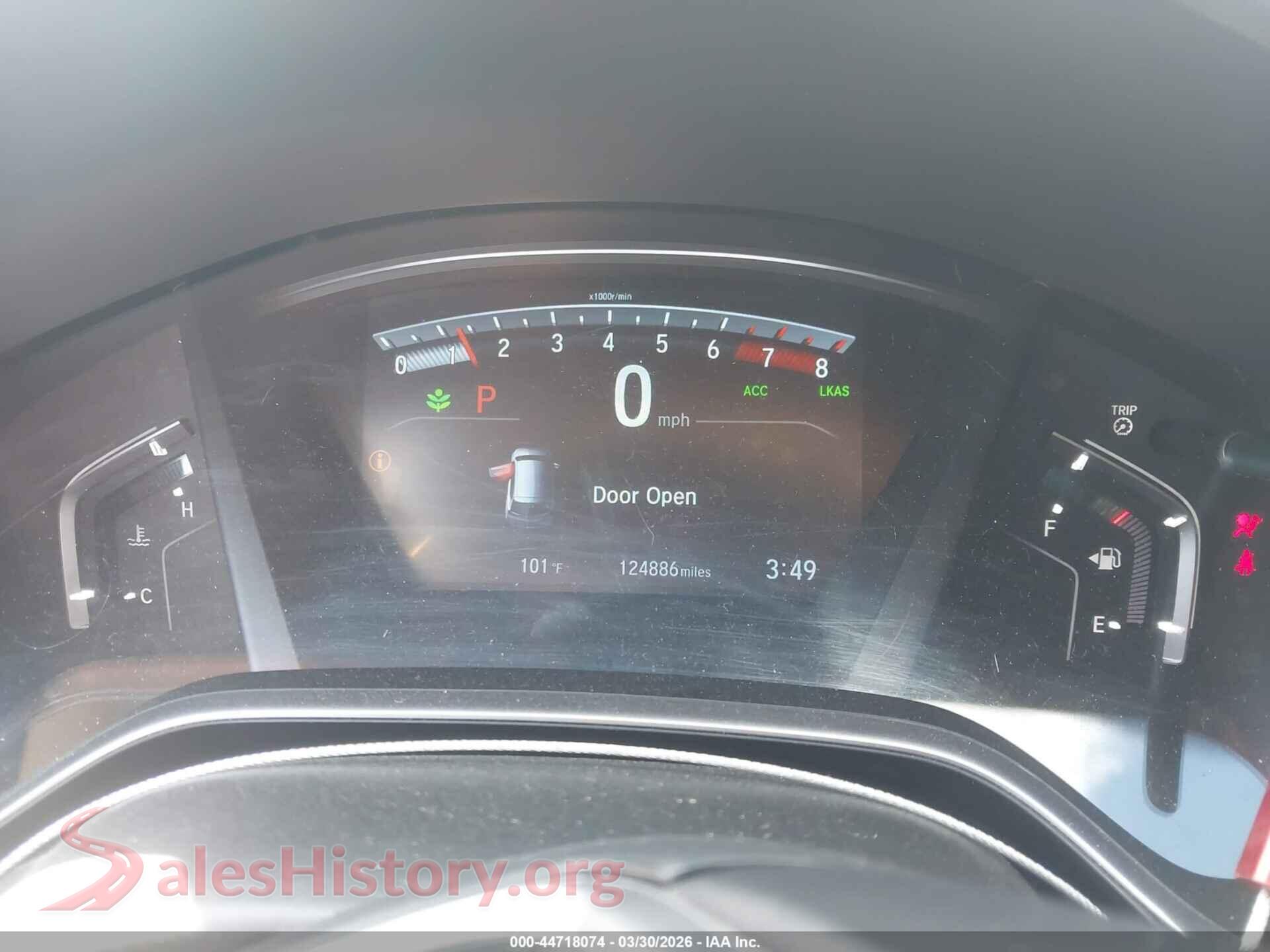 2018 HONDA CR-V VIN 2HKRW1H82JH522333, passenger side view