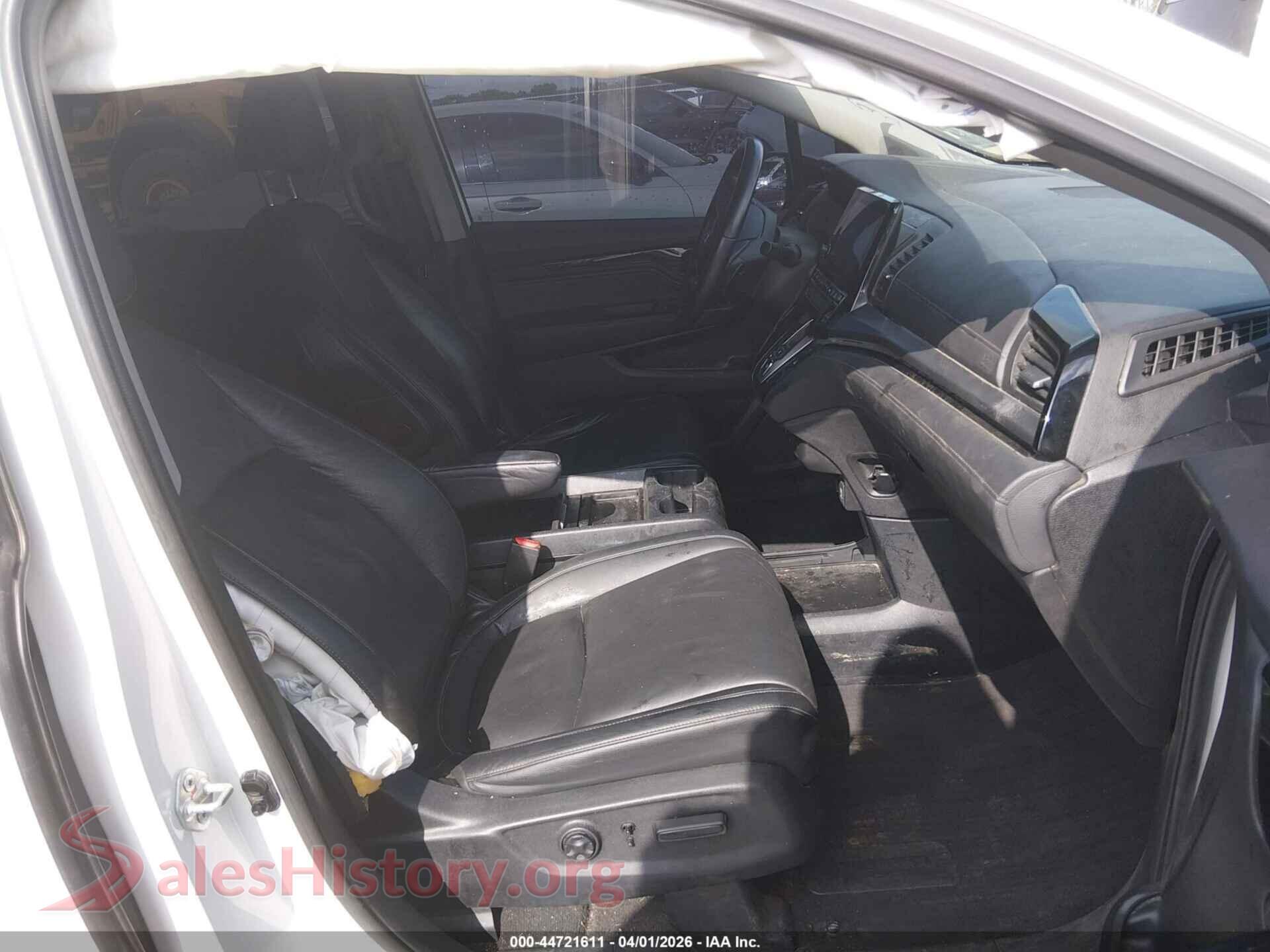 2022 HONDA ODYSSEY VIN 5FNRL6H82NB057286, rear view