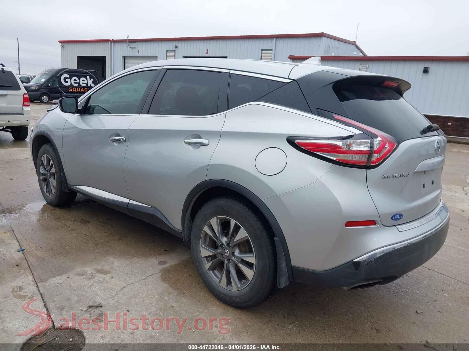 2017 NISSAN MURANO VIN 5N1AZ2MG3HN174894, driver side view