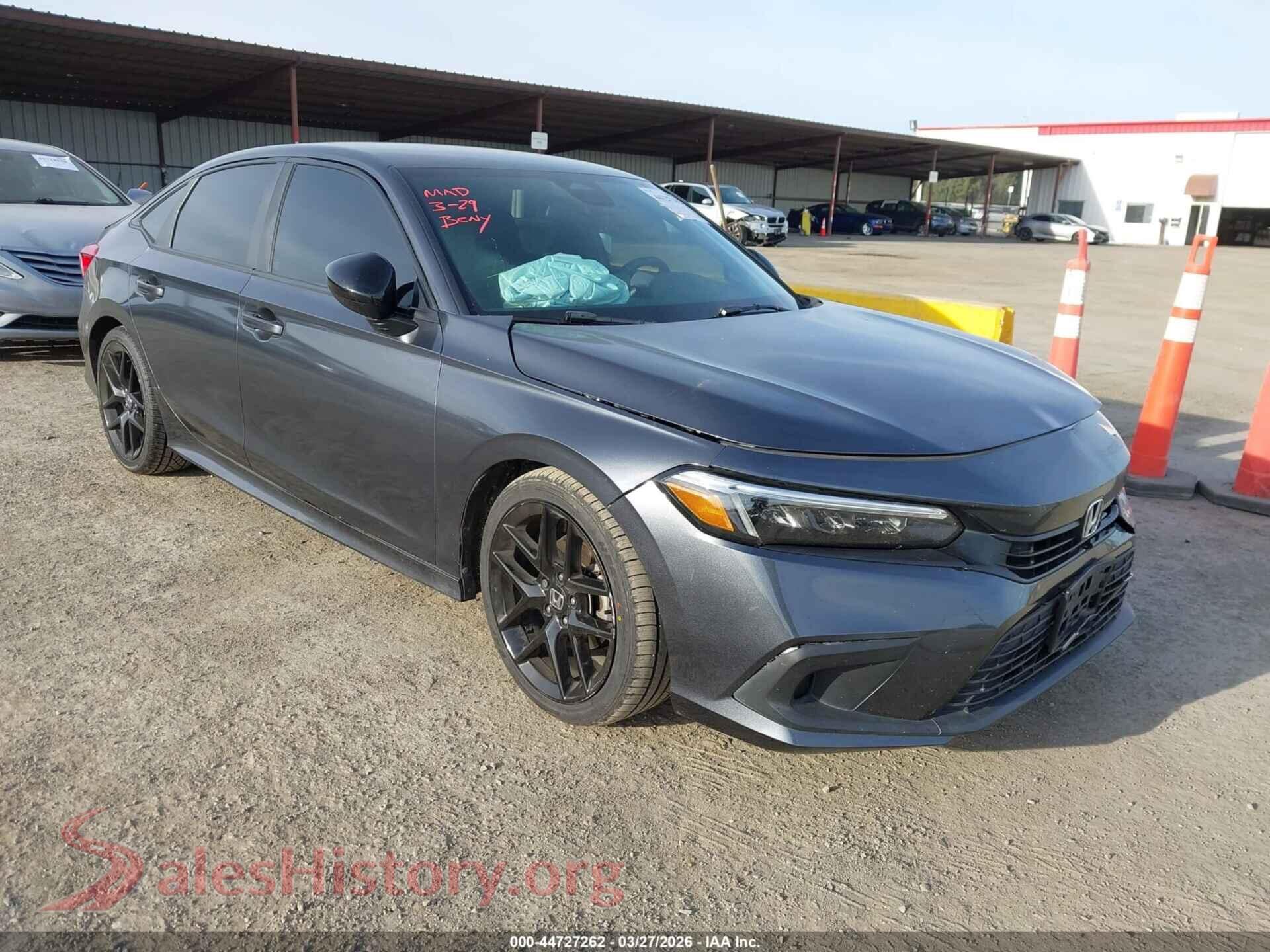 2HGFE2F52NH533837 2022 HONDA CIVIC