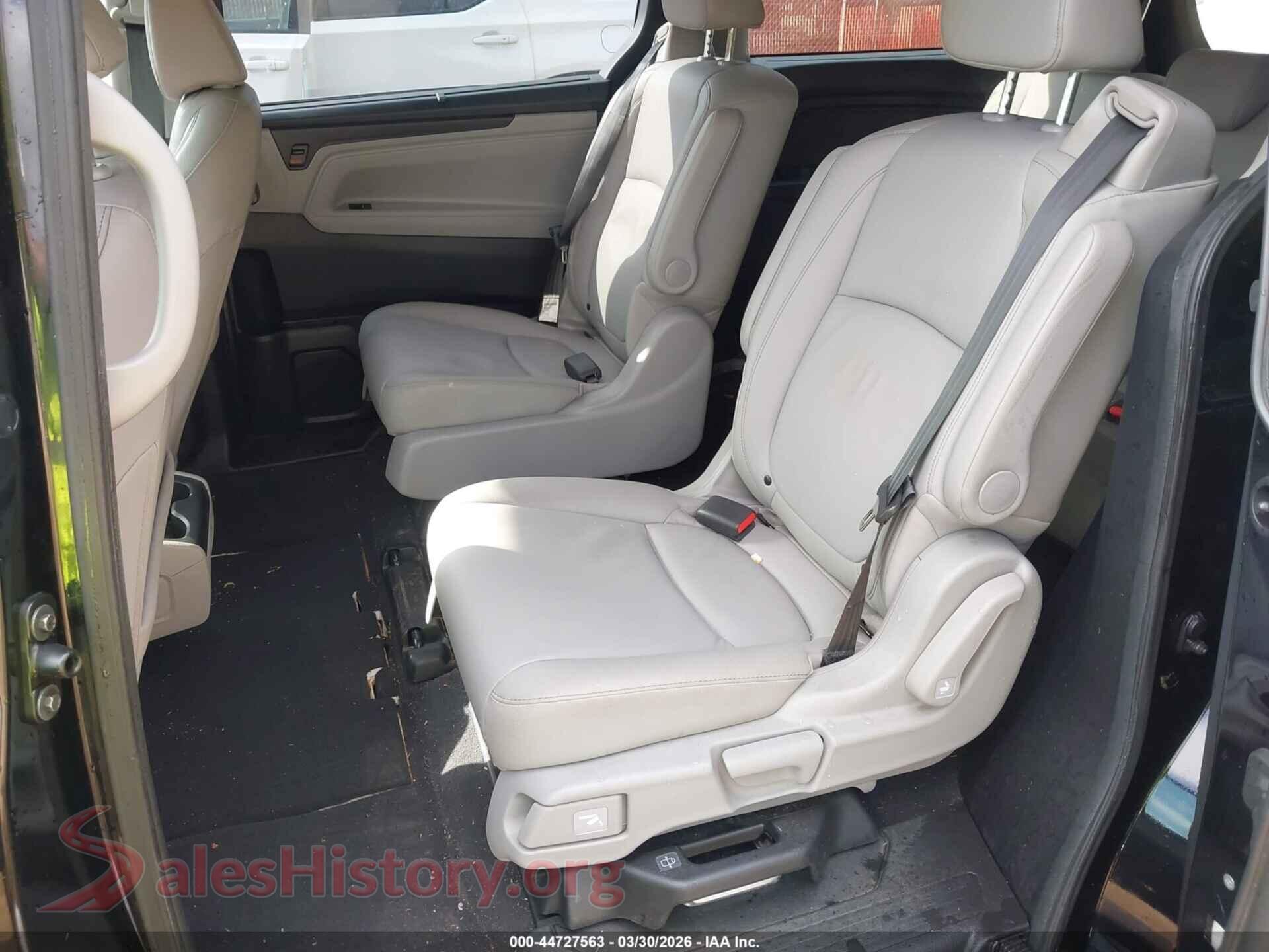 2022 HONDA ODYSSEY VIN 5FNRL6H78NB012070, front passenger side