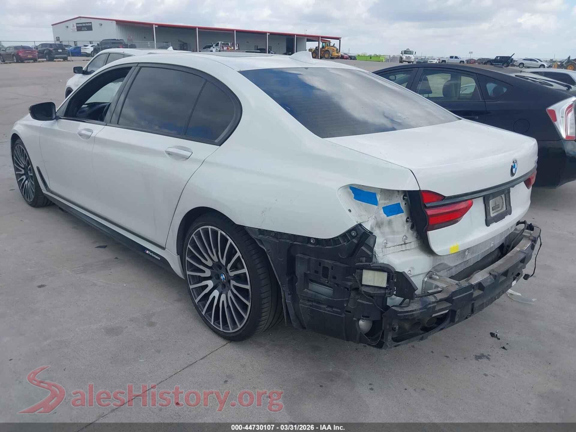 2018 BMW 750I VIN WBA7F0C54JGM22671, driver side view