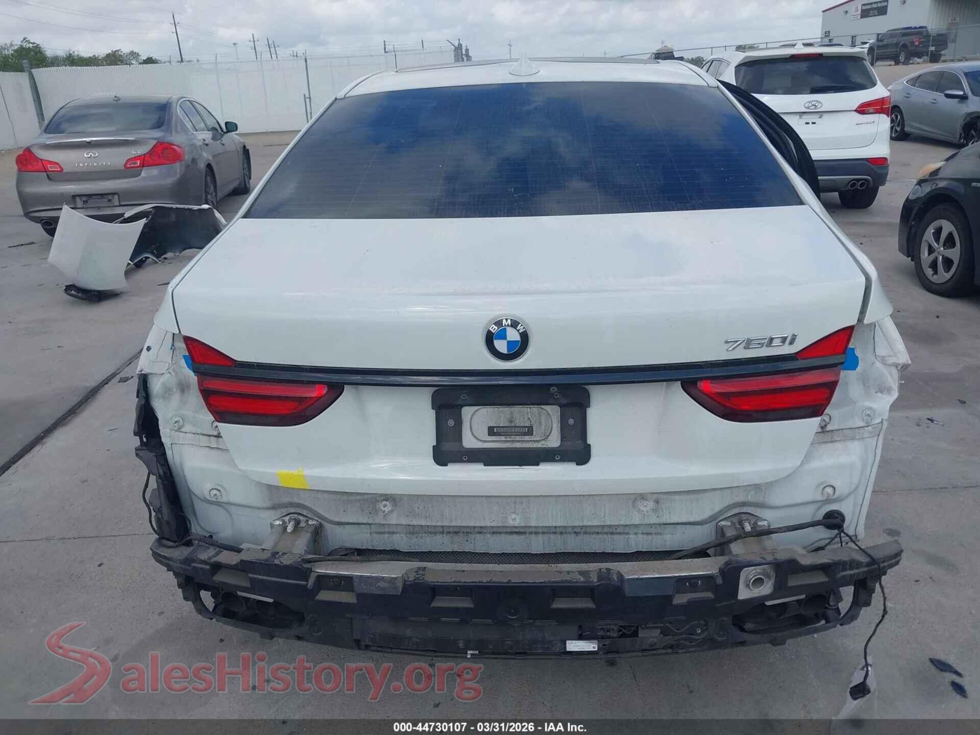 2018 BMW 750I VIN WBA7F0C54JGM22671, auction photo 16