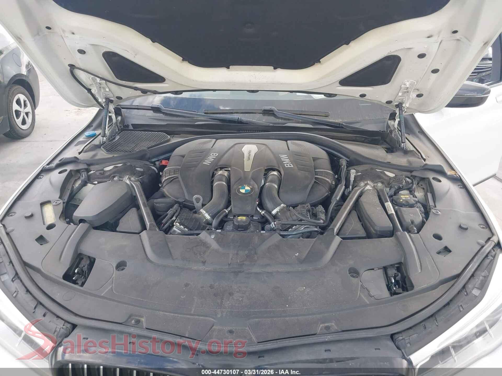 2018 BMW 750I VIN WBA7F0C54JGM22671, interior dashboard
