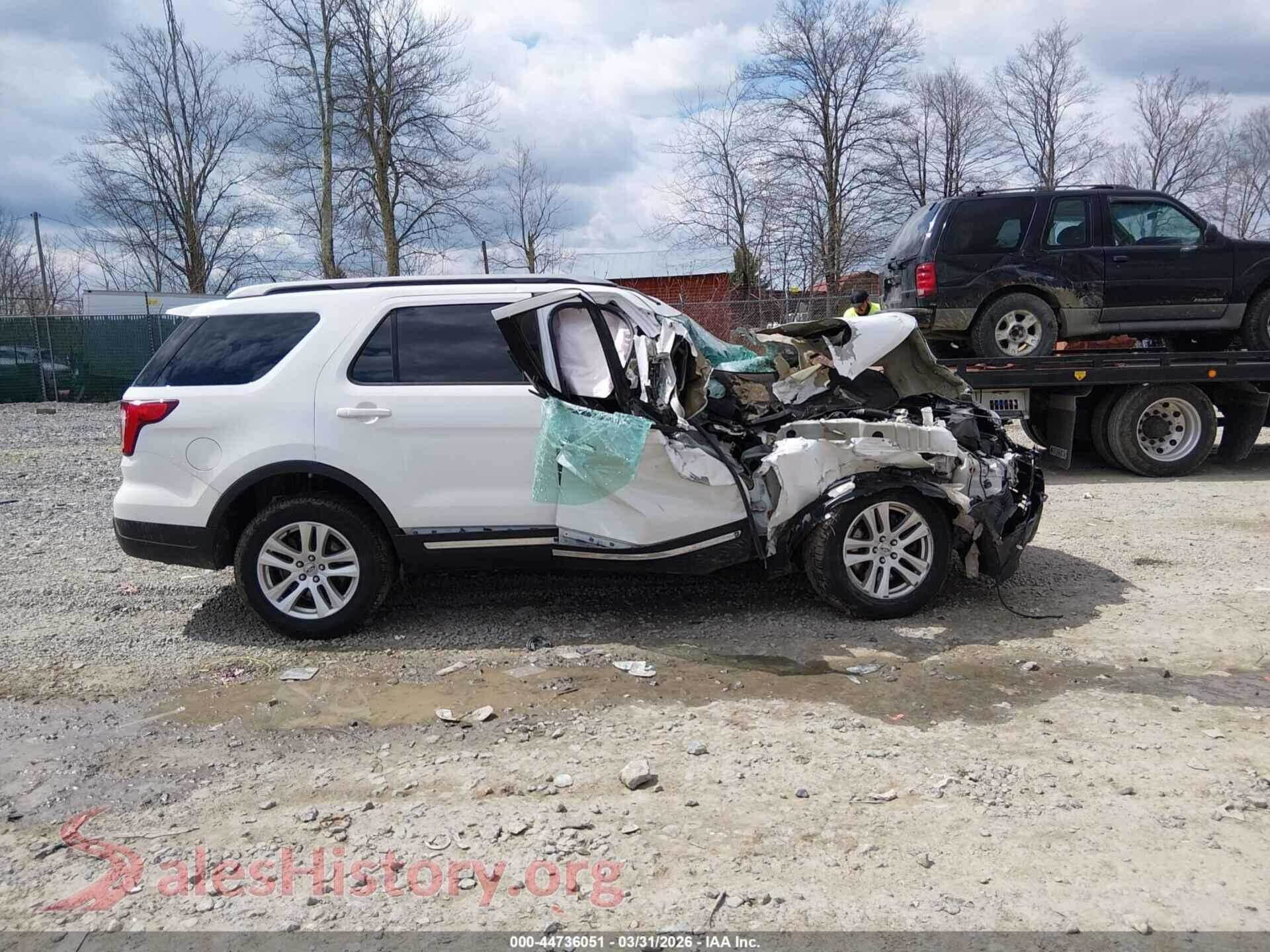 2018 FORD EXPLORER VIN 1FM5K8D8XJGA01868, damage close-up