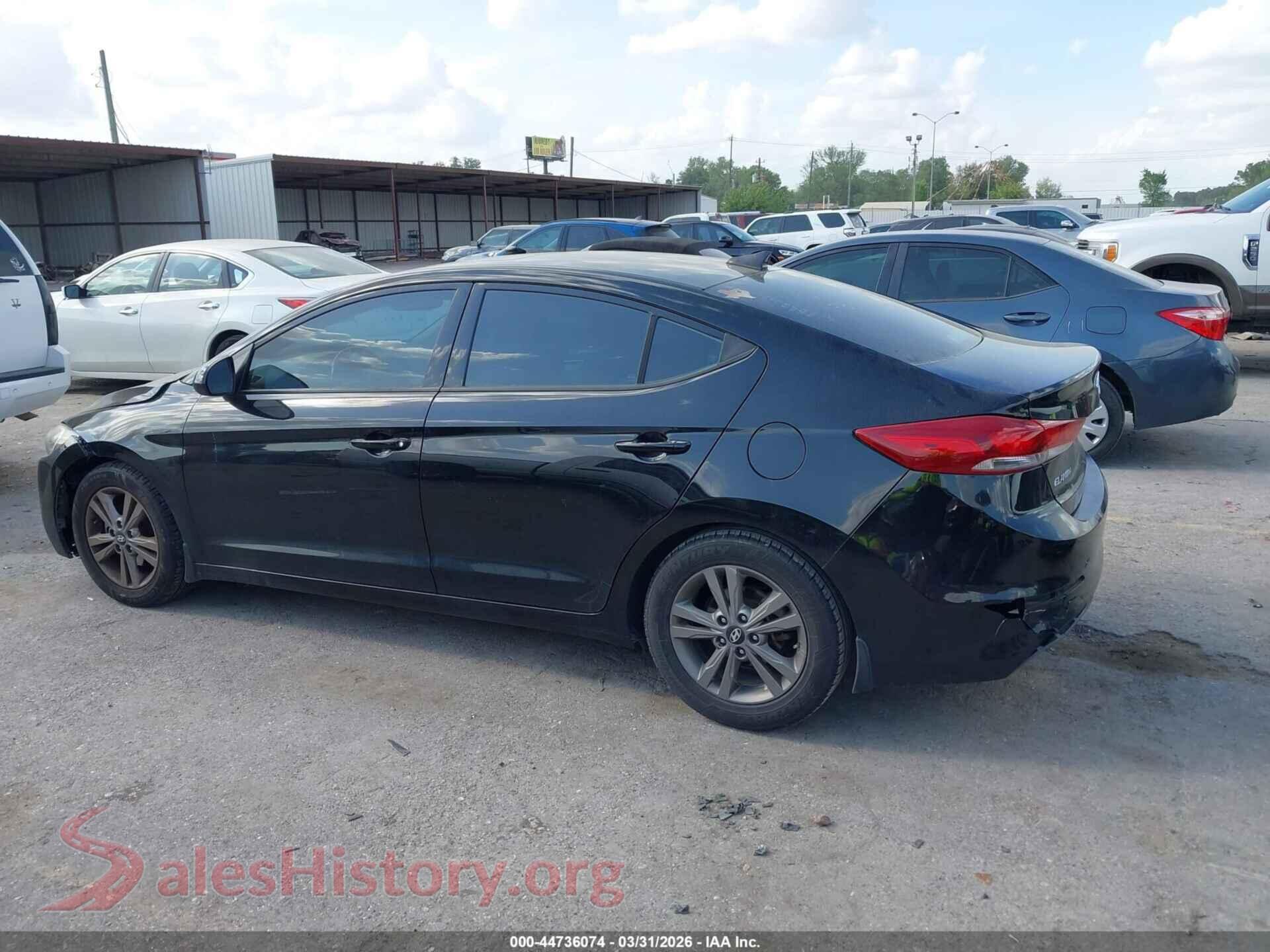 2018 HYUNDAI ELANTRA VIN 5NPD84LF8JH309222, auction photo 14