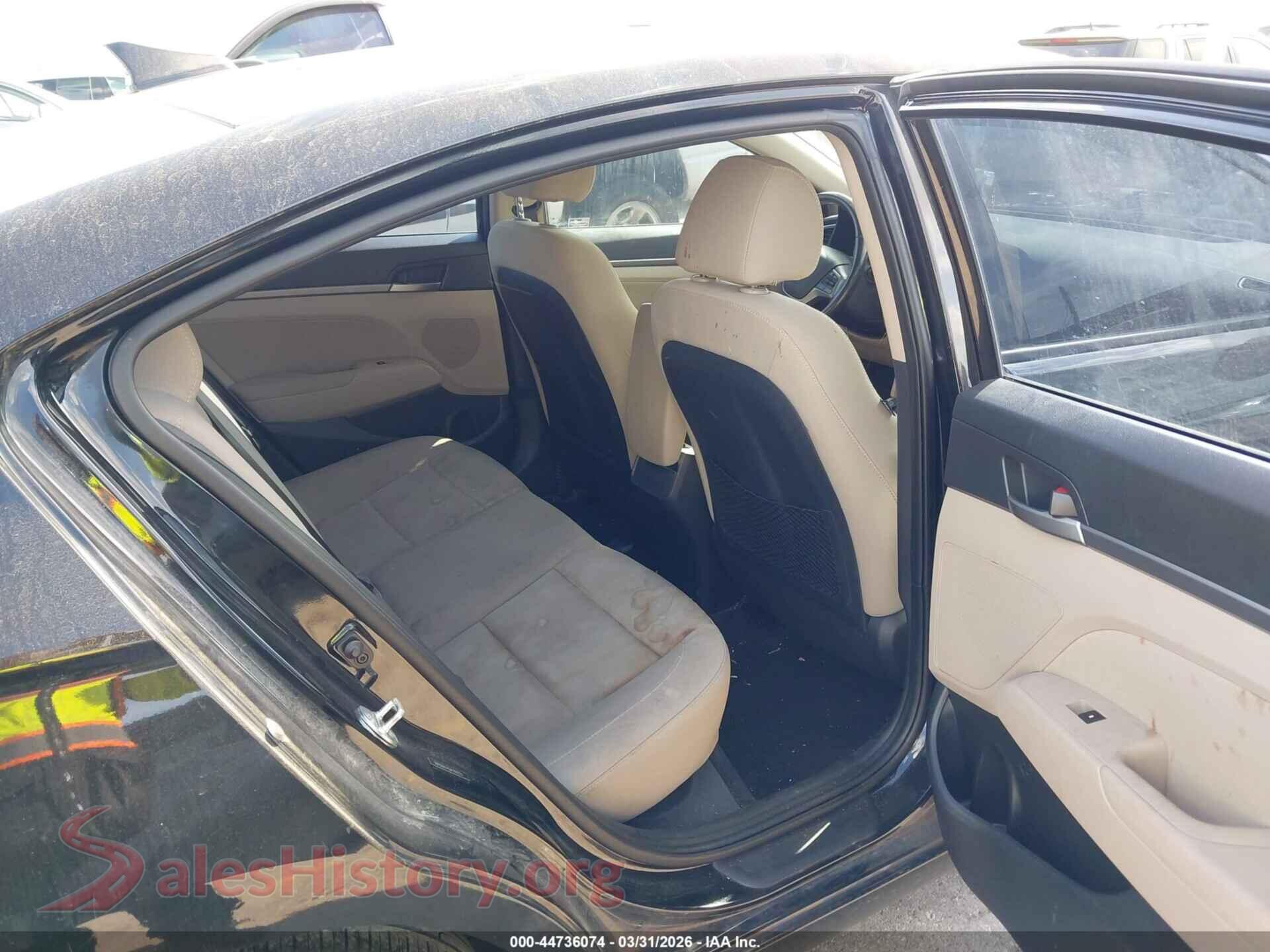 2018 HYUNDAI ELANTRA VIN 5NPD84LF8JH309222, front passenger side